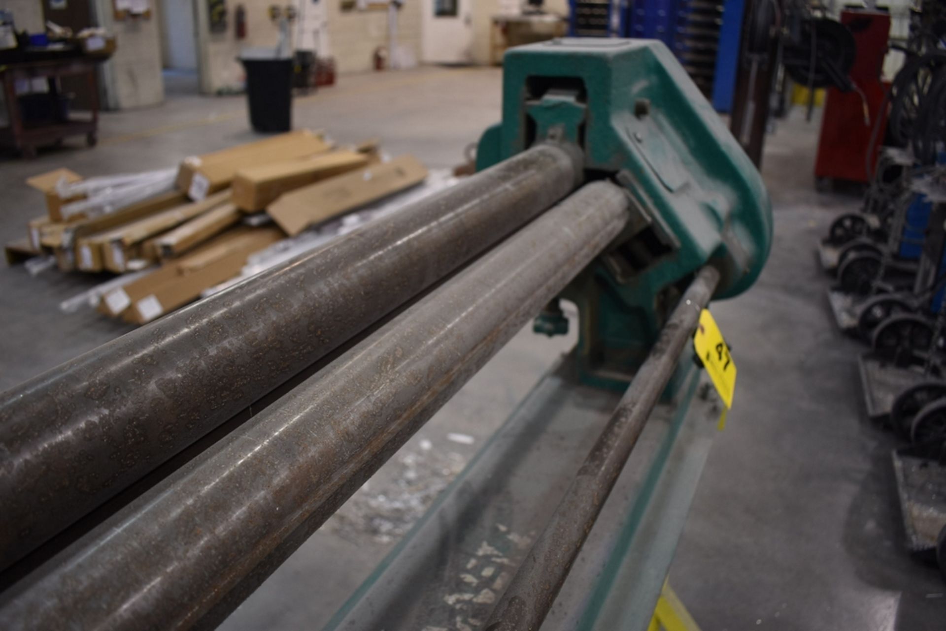 48" MANUAL BENDING ROLL, ON PORTABLE STAND - Image 4 of 4