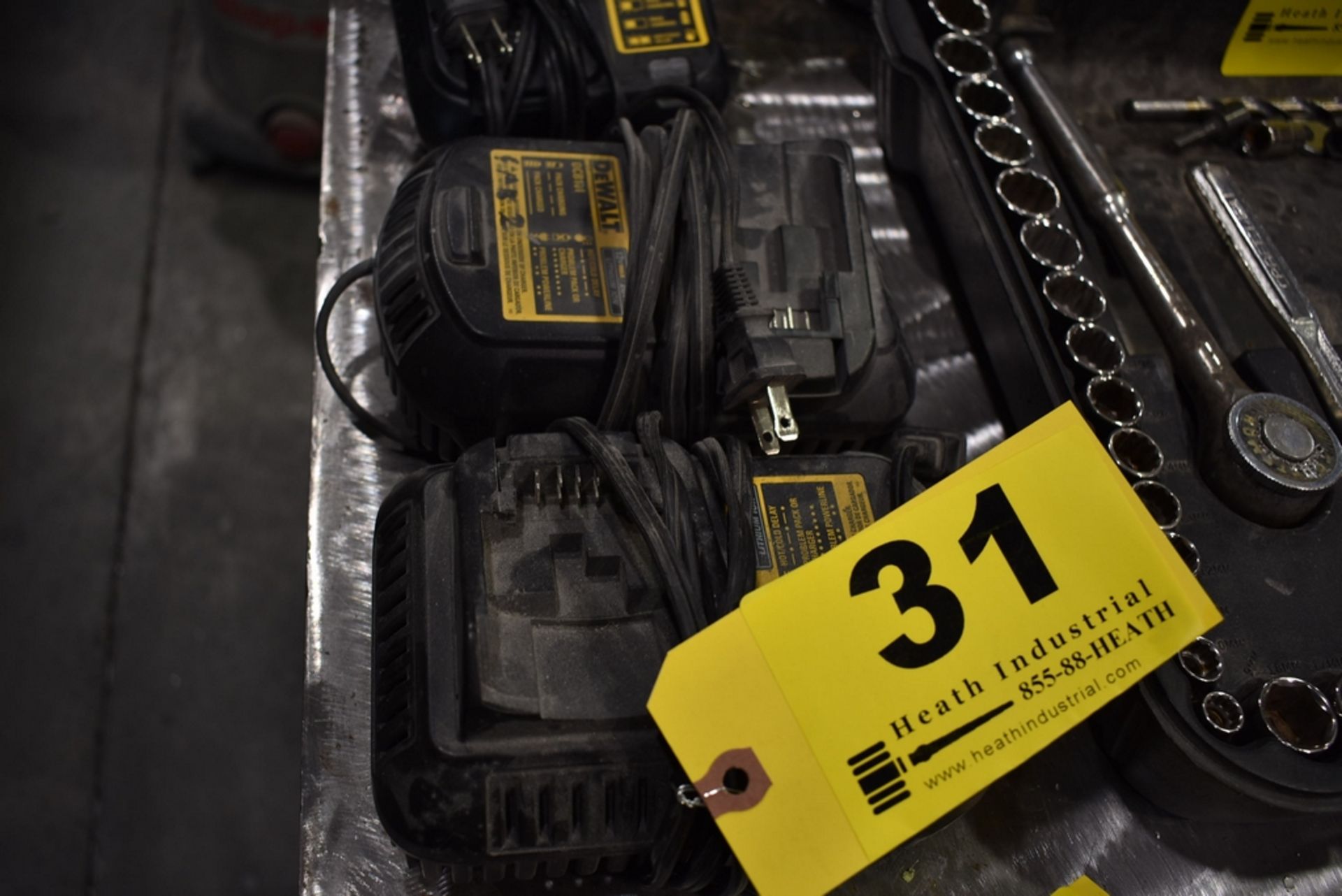 (2) DEWALT DC8101 CHARGERS