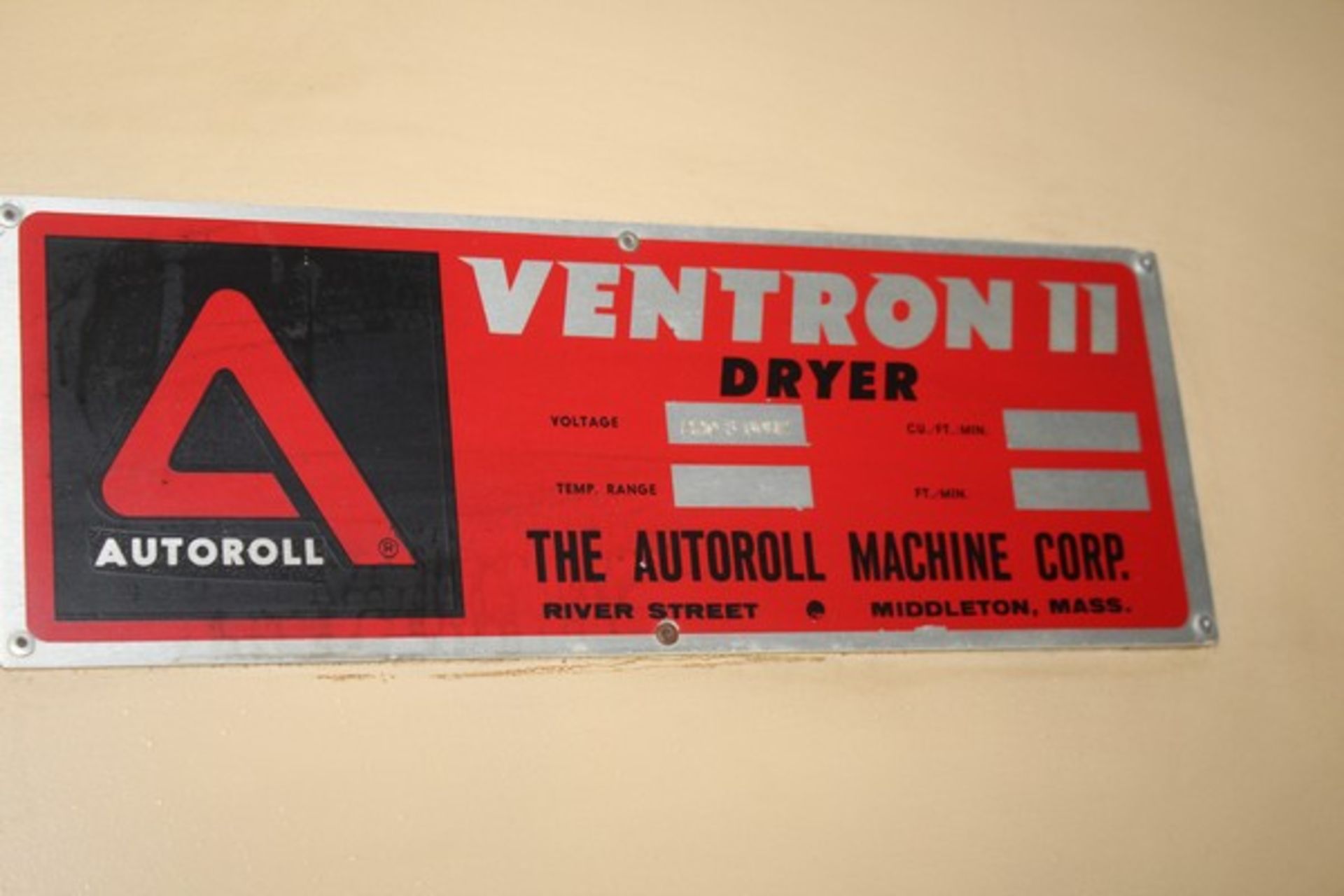 AUTOROLL VENTRON II HEAT TUNNEL, 440 VOLTS - Image 3 of 4
