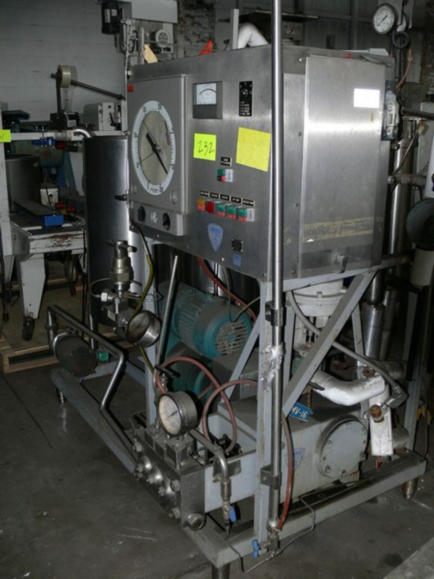 CREPACO STARCH SYSTEM WITH HOMOGENIZER, CREPACO - SPX PROCESS SKID WITH DUAL FEED TANKS , PUMP,