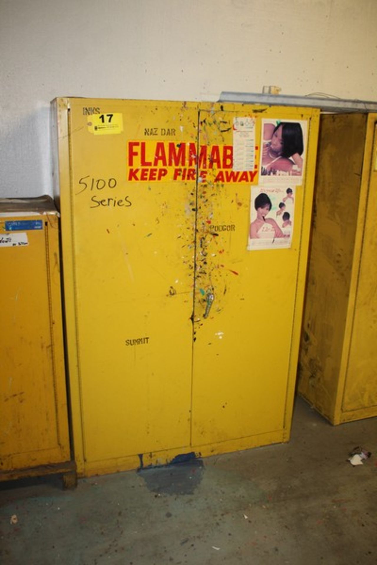 FLAMMABLE LQUID STORAGE CABINET, 65" X 44" X 18"