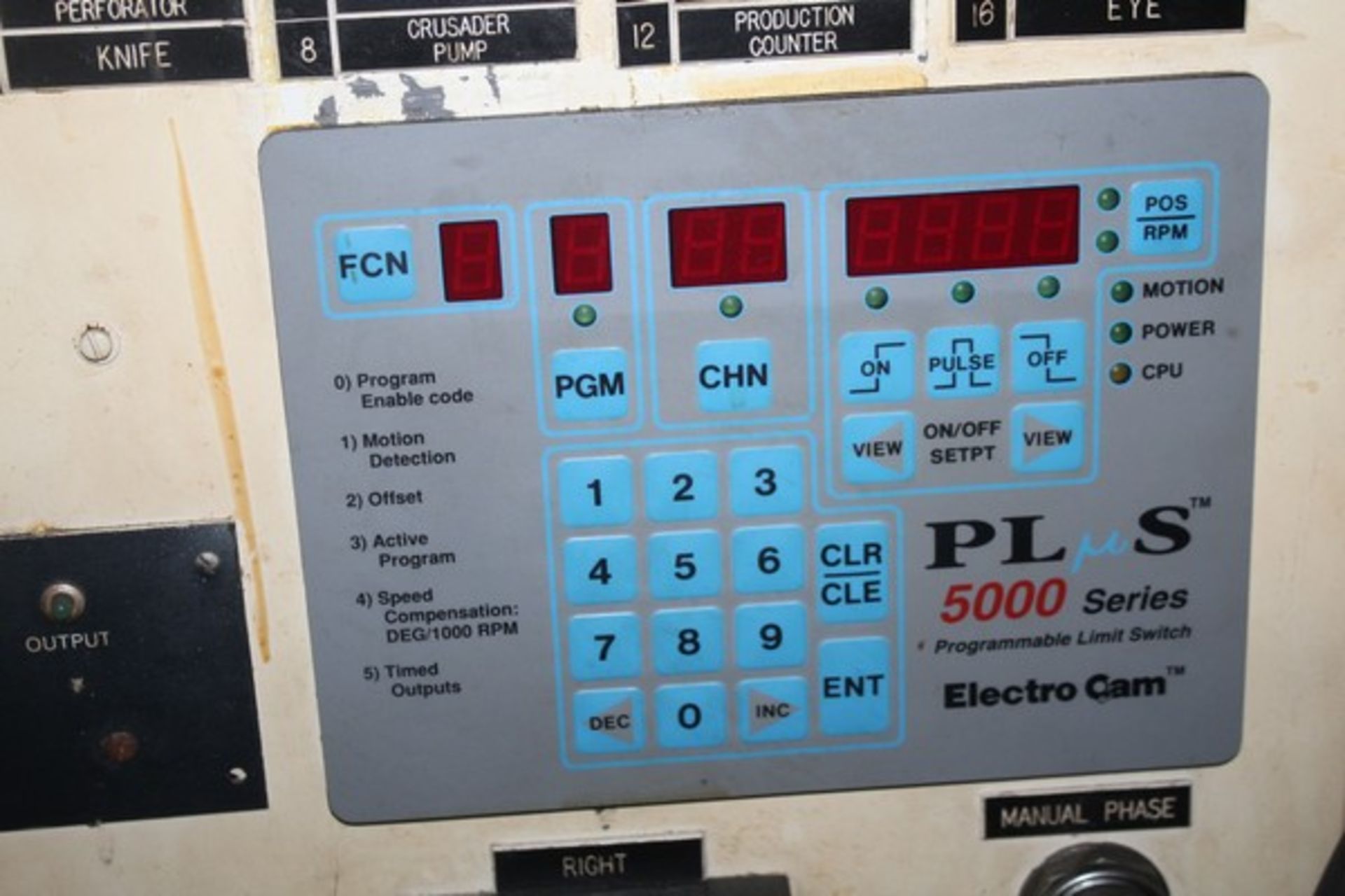 PAXALL CIRCLE, 6 UP, MODEL V12HH6X, S/N 957, WITH PLUS 500 ELECTROCAM PROGRAMMABLE SWITCH - Image 6 of 8