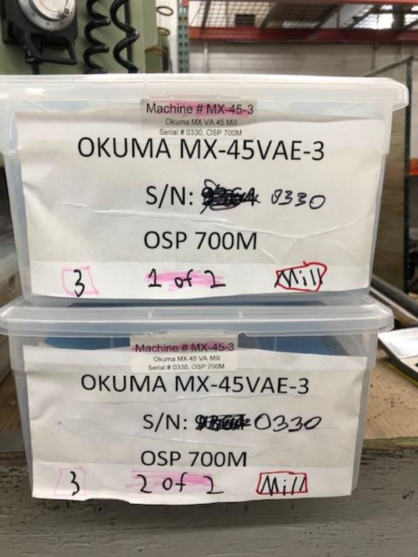 1997 OKUMA MODEL MX-45VA CNC VERTICAL MACHINING CENTER: S/N 0330; WITH OKUMA OSP 700M CONTROL, 20 - Image 7 of 7