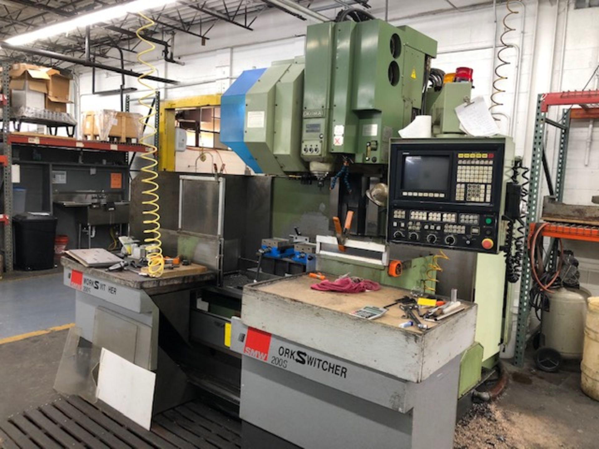 1995 OKUMA MODEL MC-4VAE CNC VERTICAL MACHINING CENTER: S/N 0702-9916; WITH OKUMA OSP 5030M CONTROL,