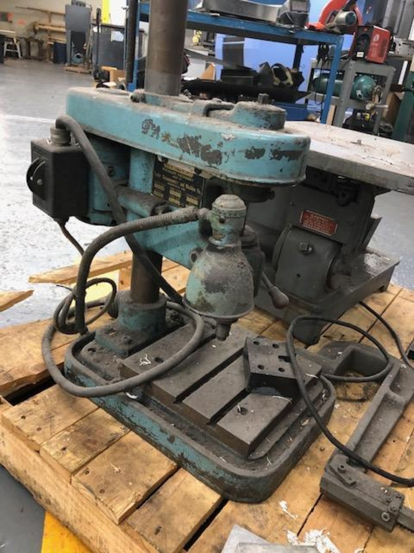 TAYLOR DYNAMOMETER MODEL A-110 BENCH DRILL: S/N 36948; WITH 5,900 RPM, 9” X 9” T-SLOTTED TABLE