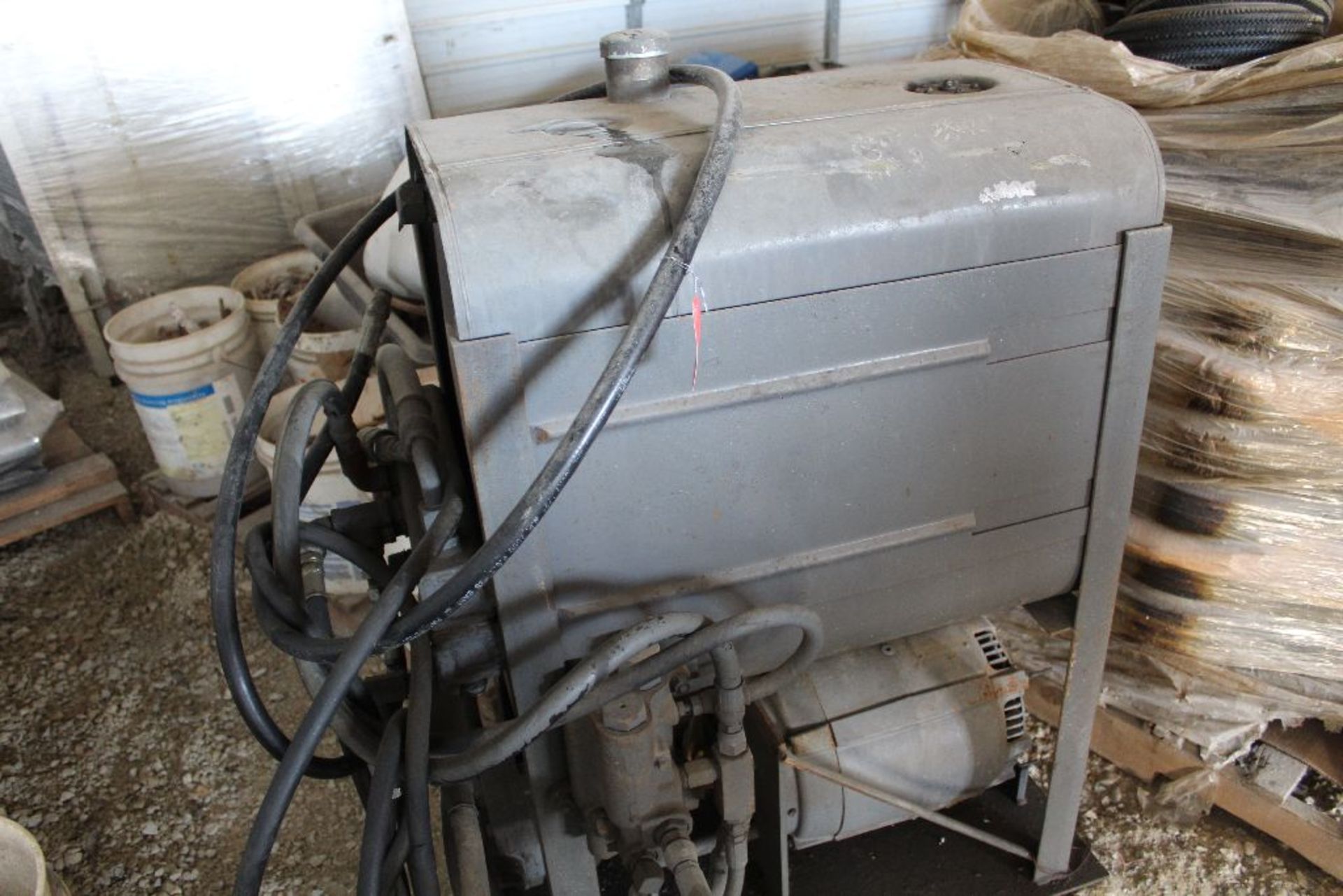 Hydraulic power unit, shopmade, grey. - Image 3 of 3