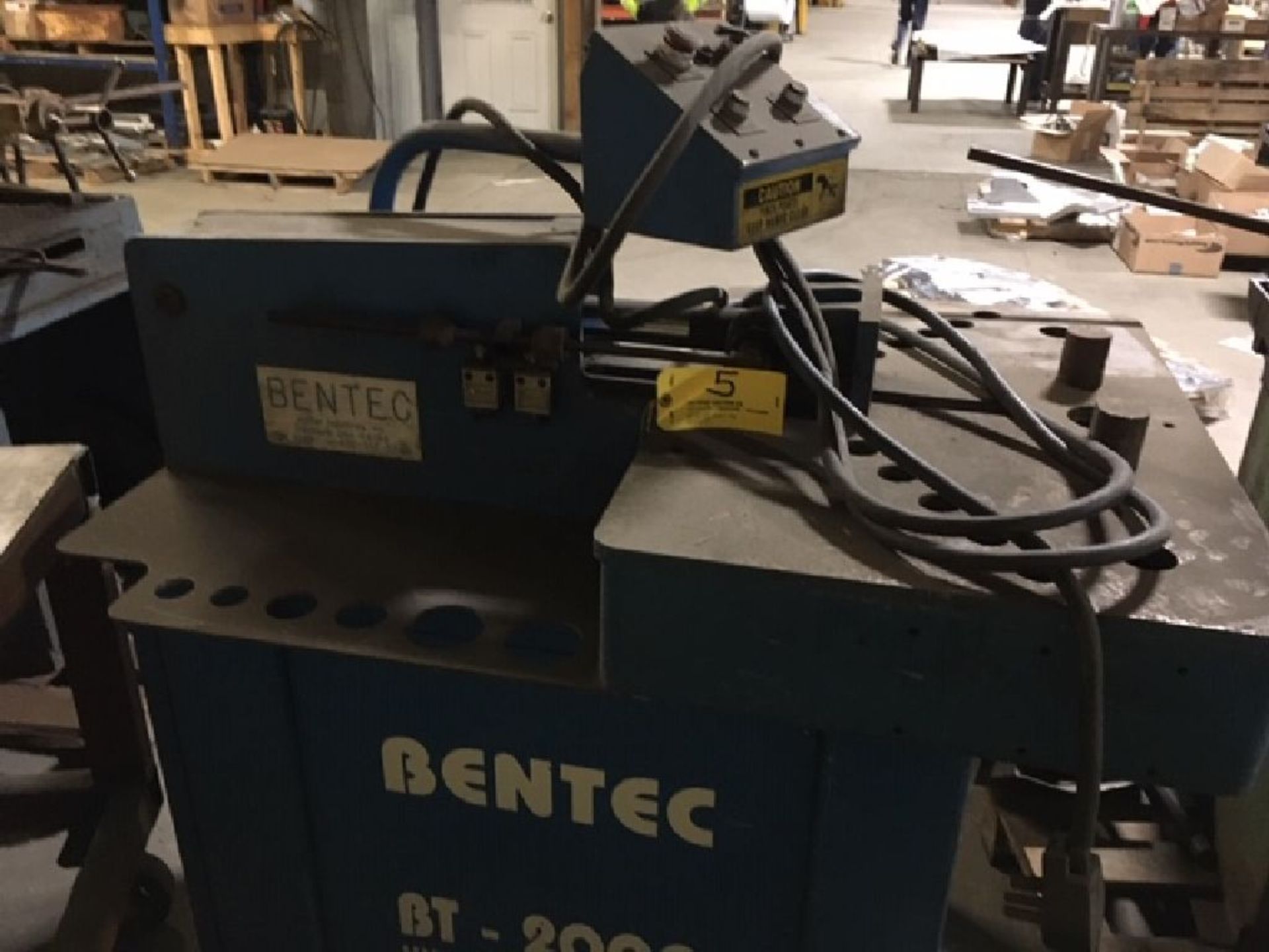 Bentec hydraulic bender, model BT2000, sn 1069, 240 V, 3 phase.