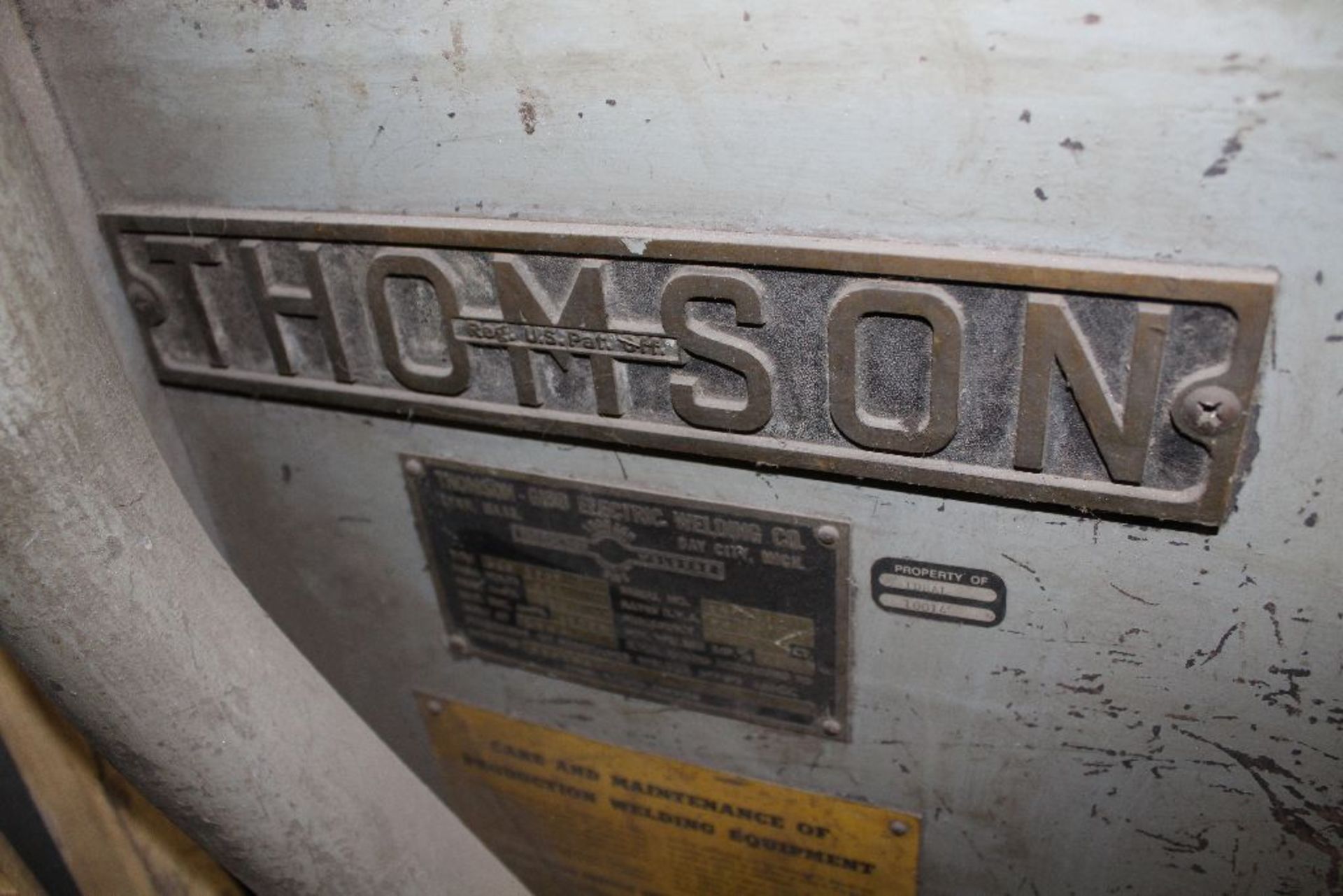 Thomson spot welder, model G-12, sn 15516, water cooled, updated controls. - Image 4 of 8