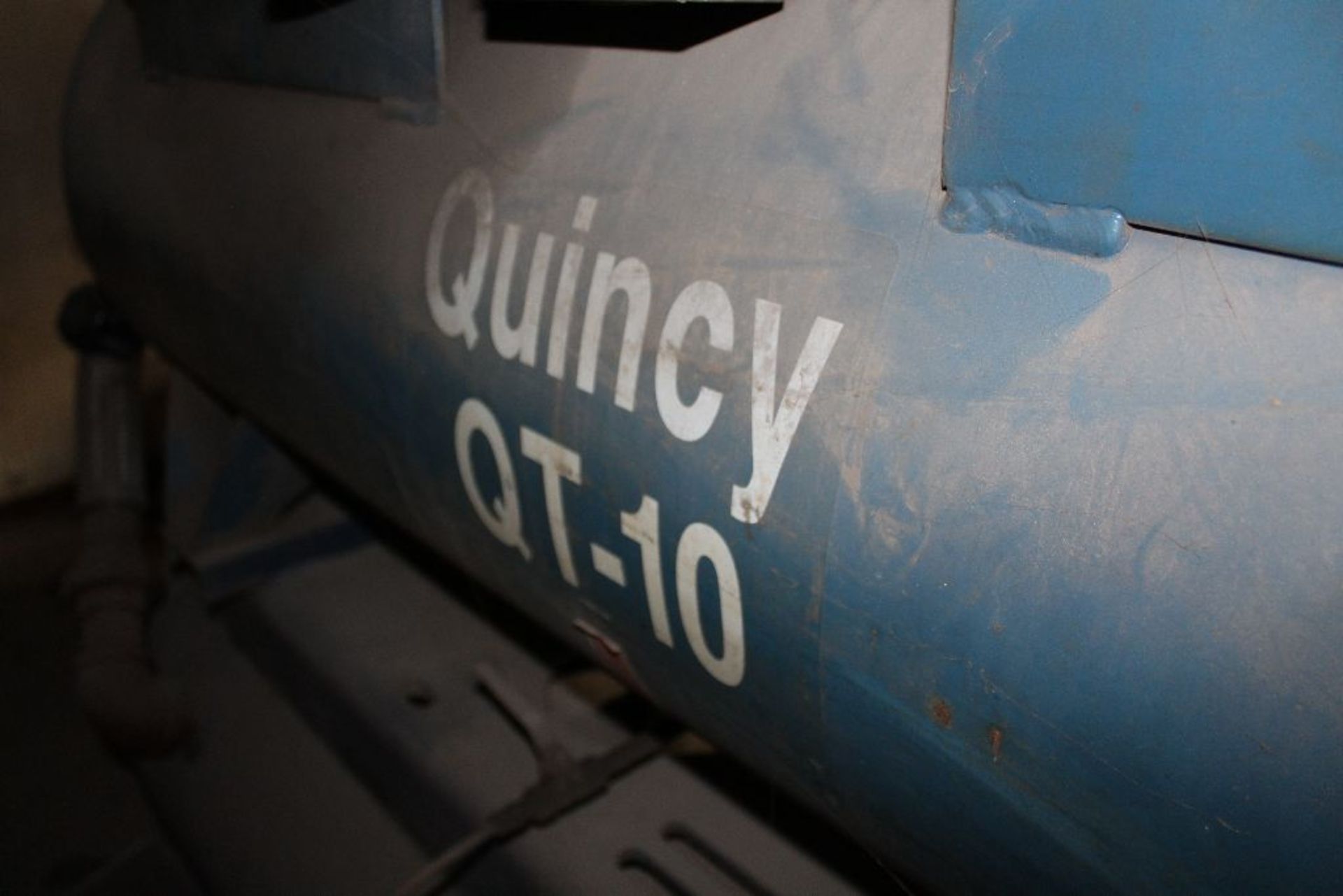 Quincy QT-15 air compressor, 15 hp., twin stack tanks, 2 cyl. - Image 3 of 6