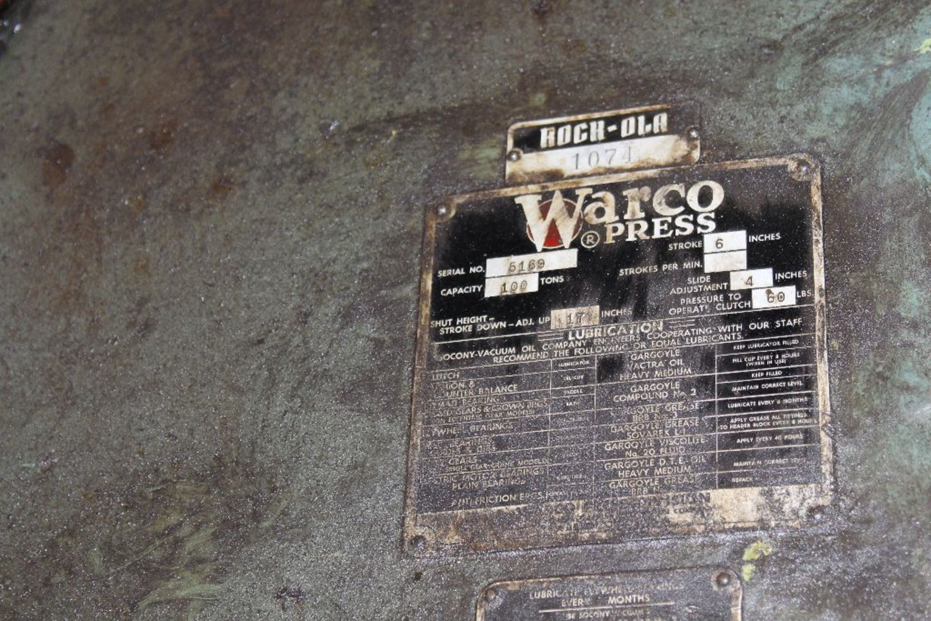 Warco OBI press, sn 5149, 100 T. - Image 4 of 4