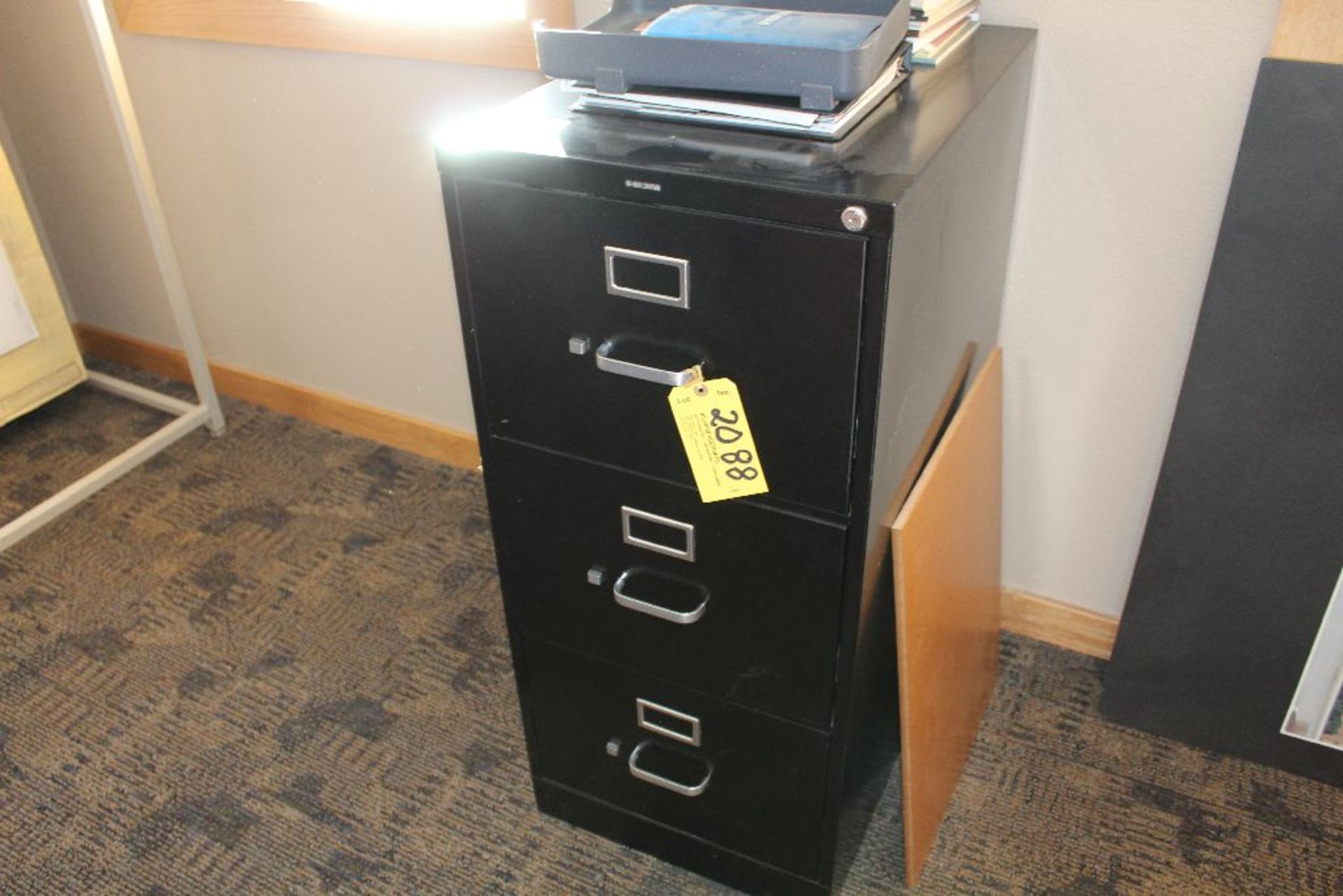 3 drawer file cabinet.