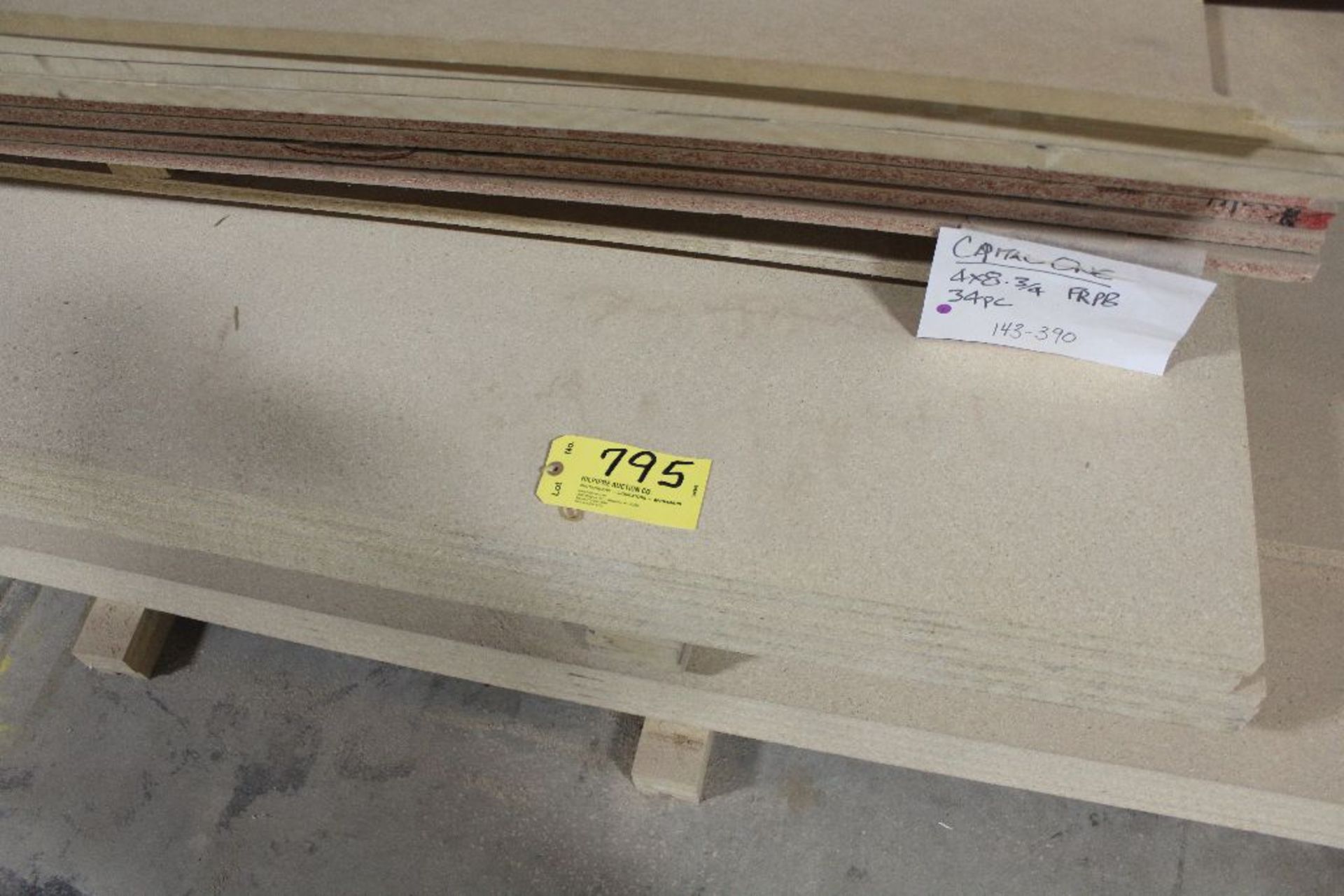 Lumber, (24) plywood particle board, 1/2", 3/4", 8", 10".