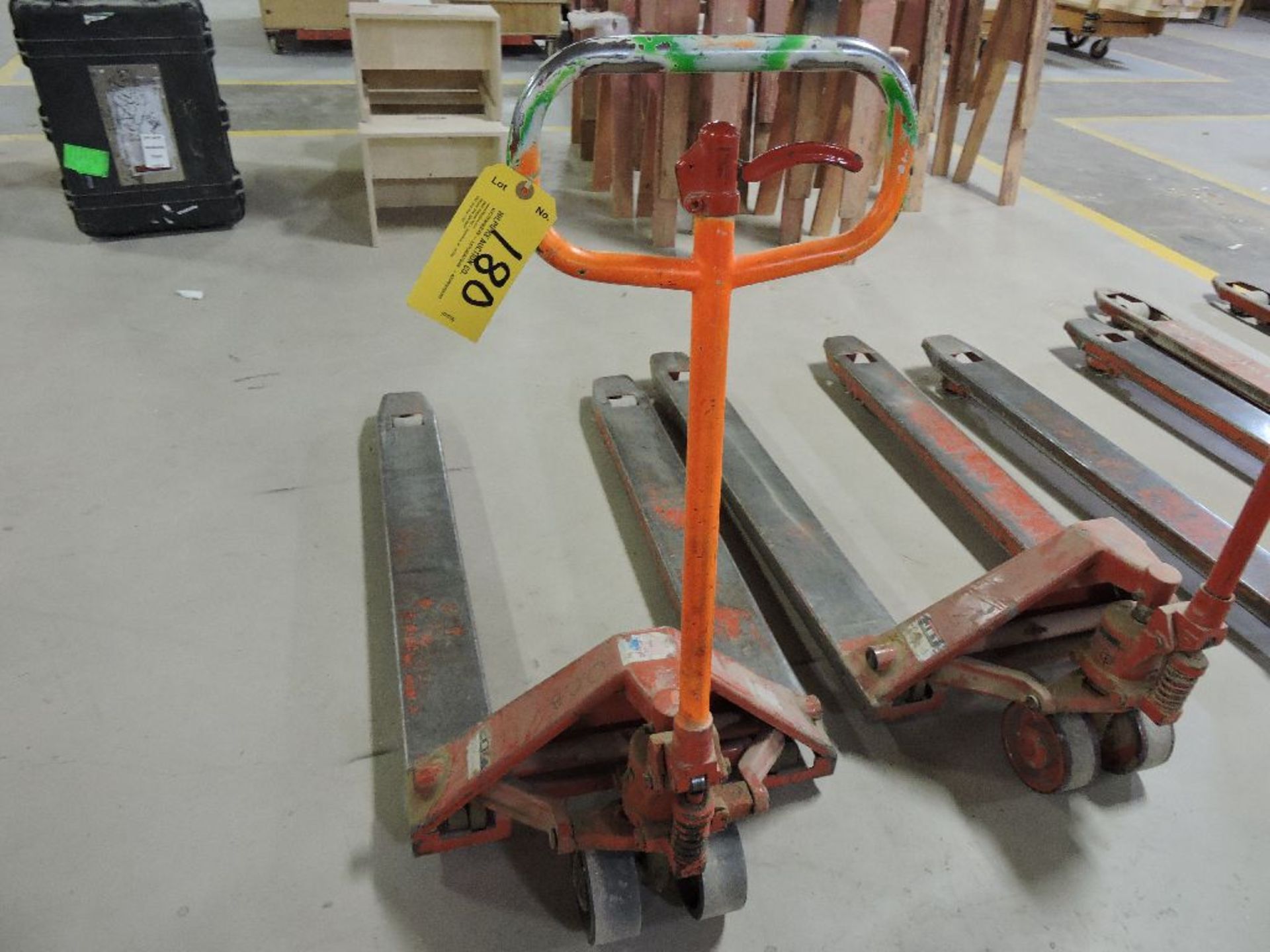 Pallet jacks.