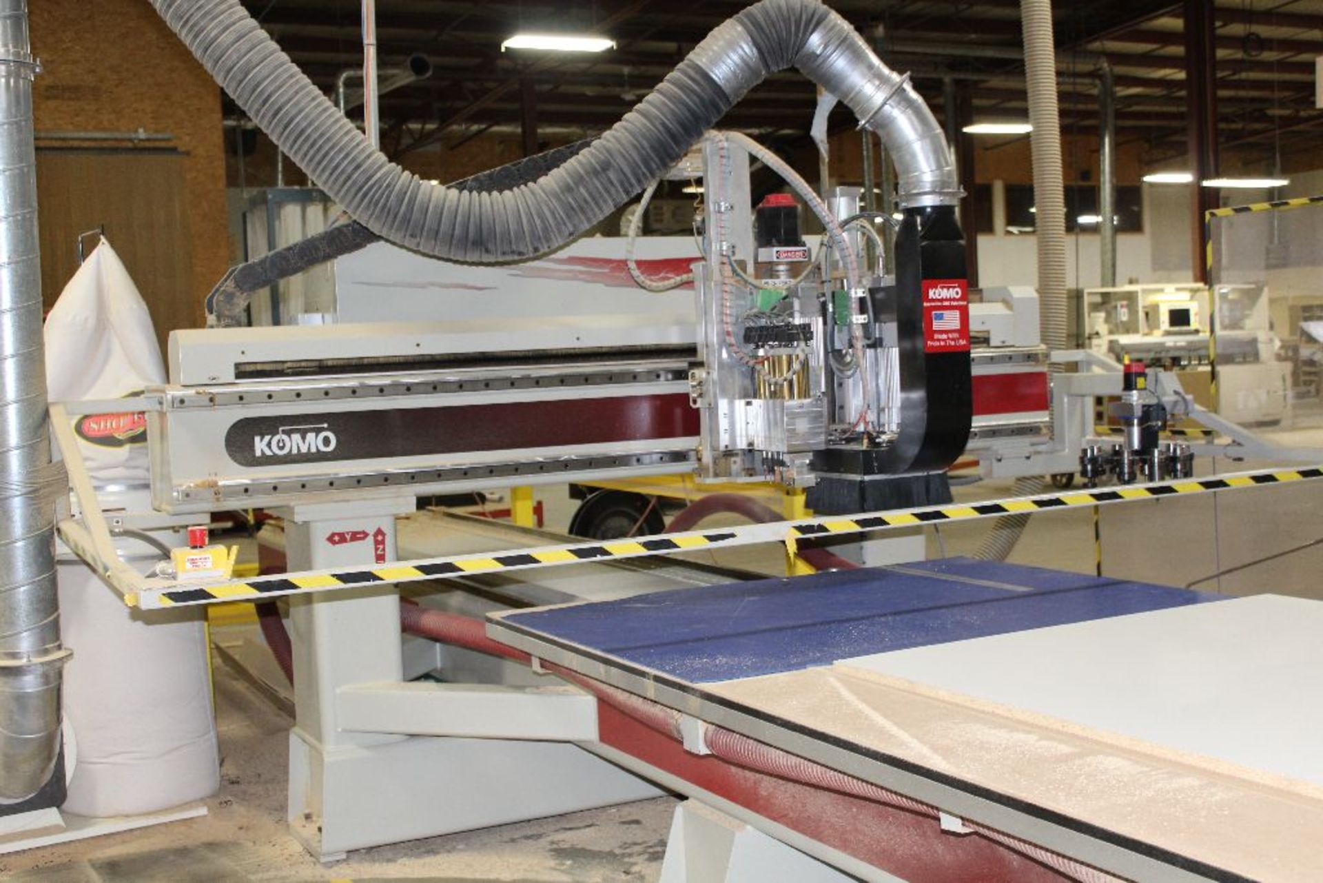 2006 Komo CNC router, model VR512, sn 57103-06, hrs. on CNC router 4,857, 5'x 12' table, 9