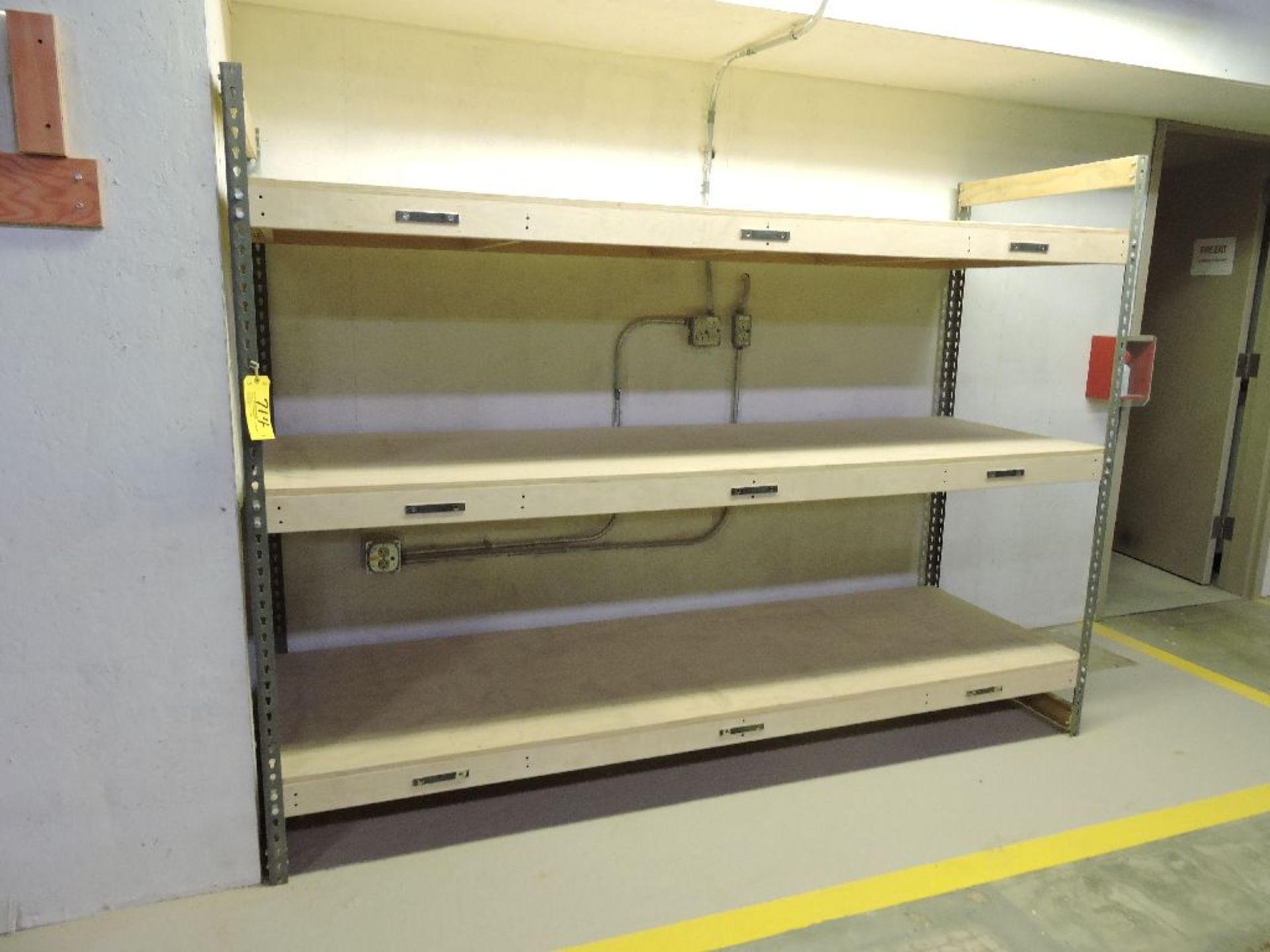 1 section storage shelf.