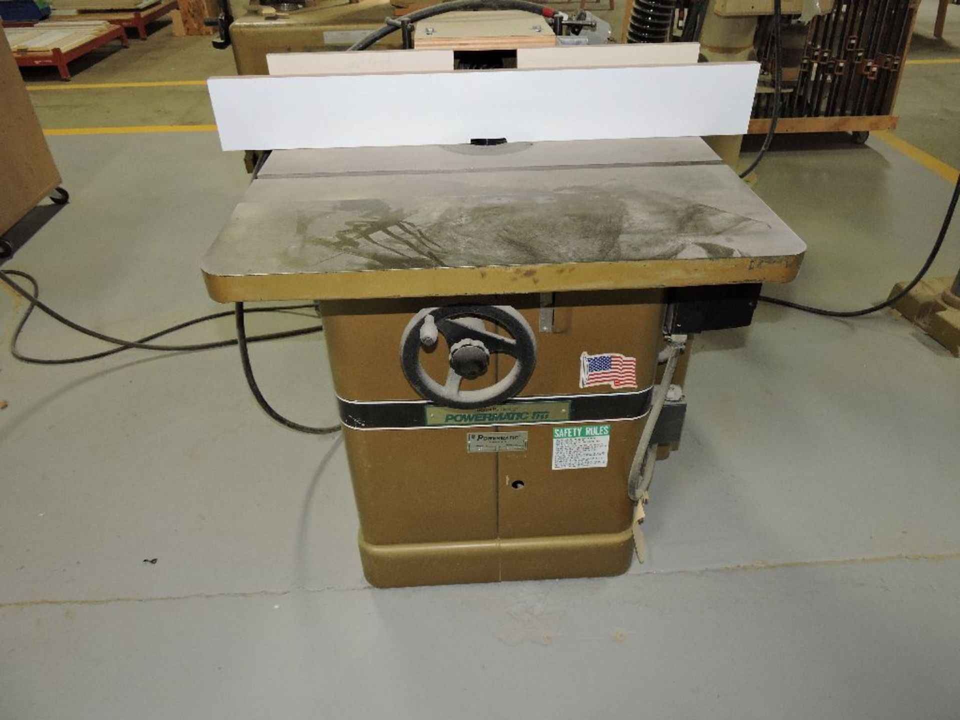 Powermatic shaper, model 27, sn 9427421, w/extra cutting heads, voltage 230/460. - Image 6 of 7