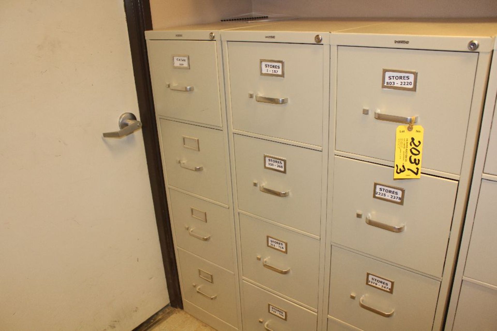 Hon 4 drawer file cabinets.