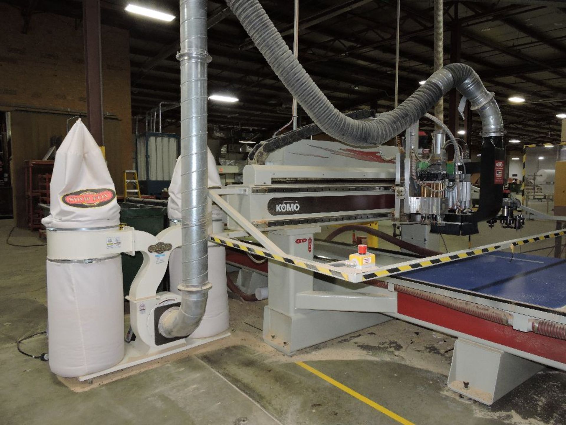 2006 Komo CNC router, model VR512, sn 57103-06, hrs. on CNC router 4,857, 5'x 12' table, 9 - Image 16 of 30