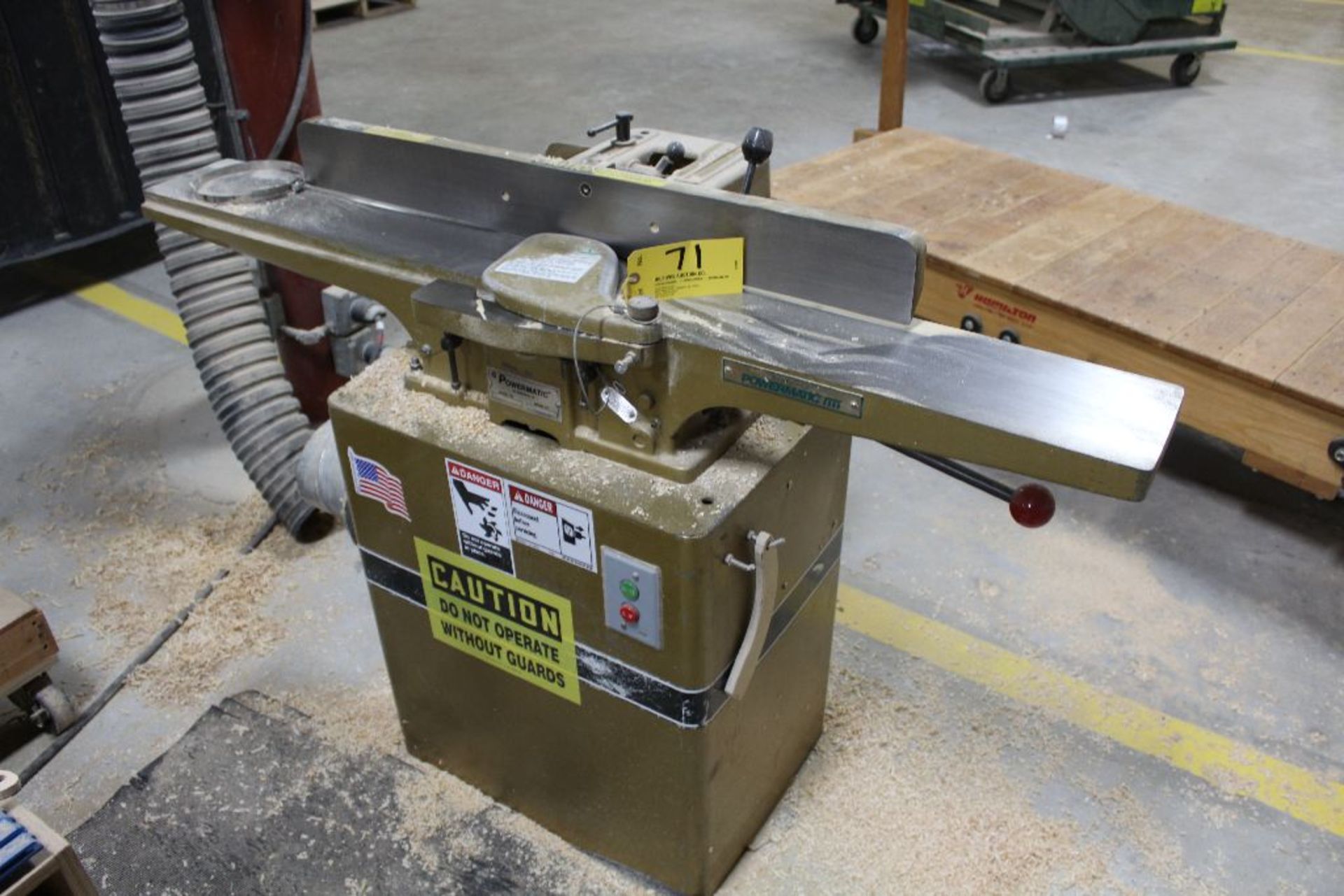 Powermatic jointer, model 60, sn 9450070, 6", voltage 230/460.