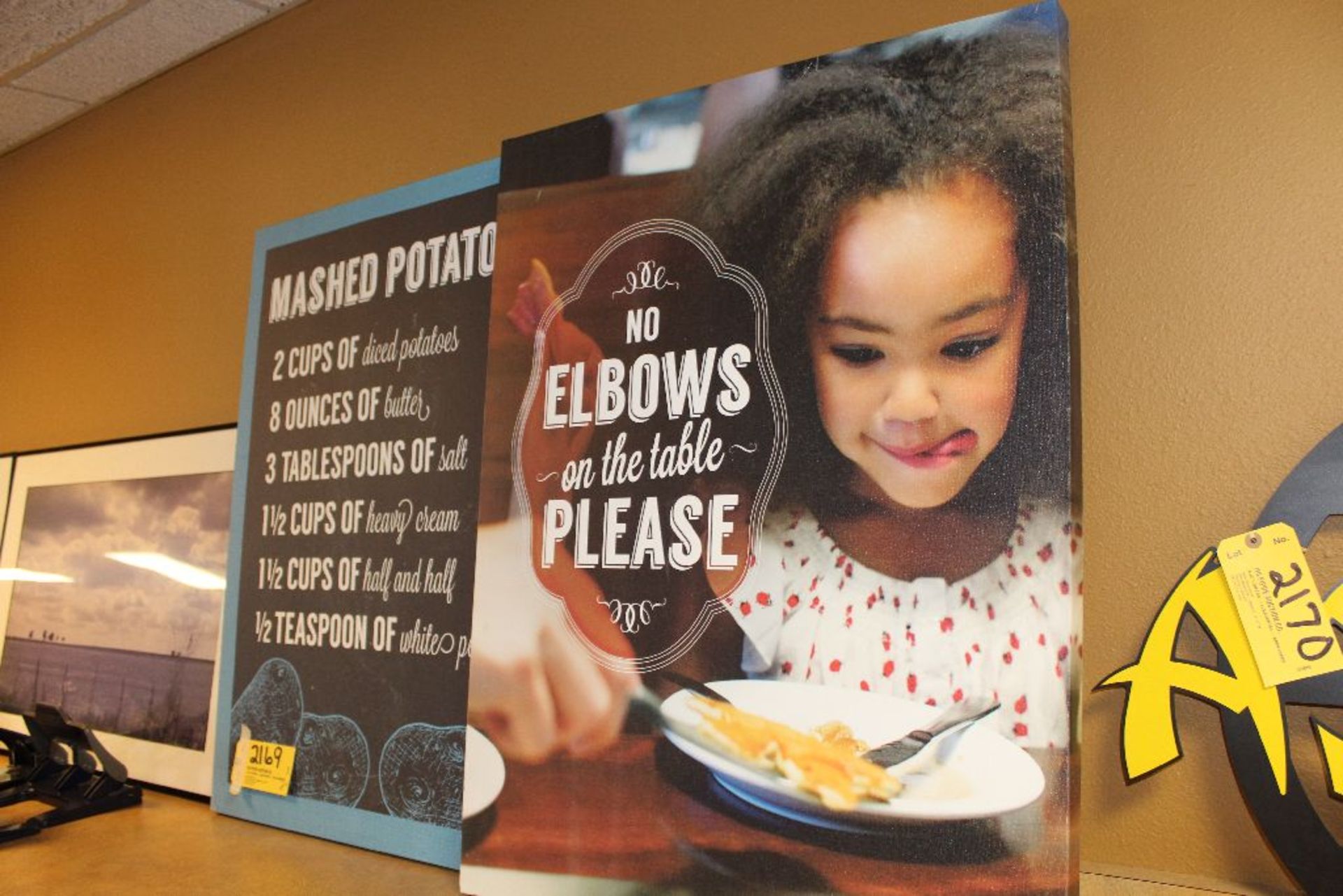 Pictures (2): ""Mashed Potatoes", "No Elbows on the Table Please: - Image 2 of 2