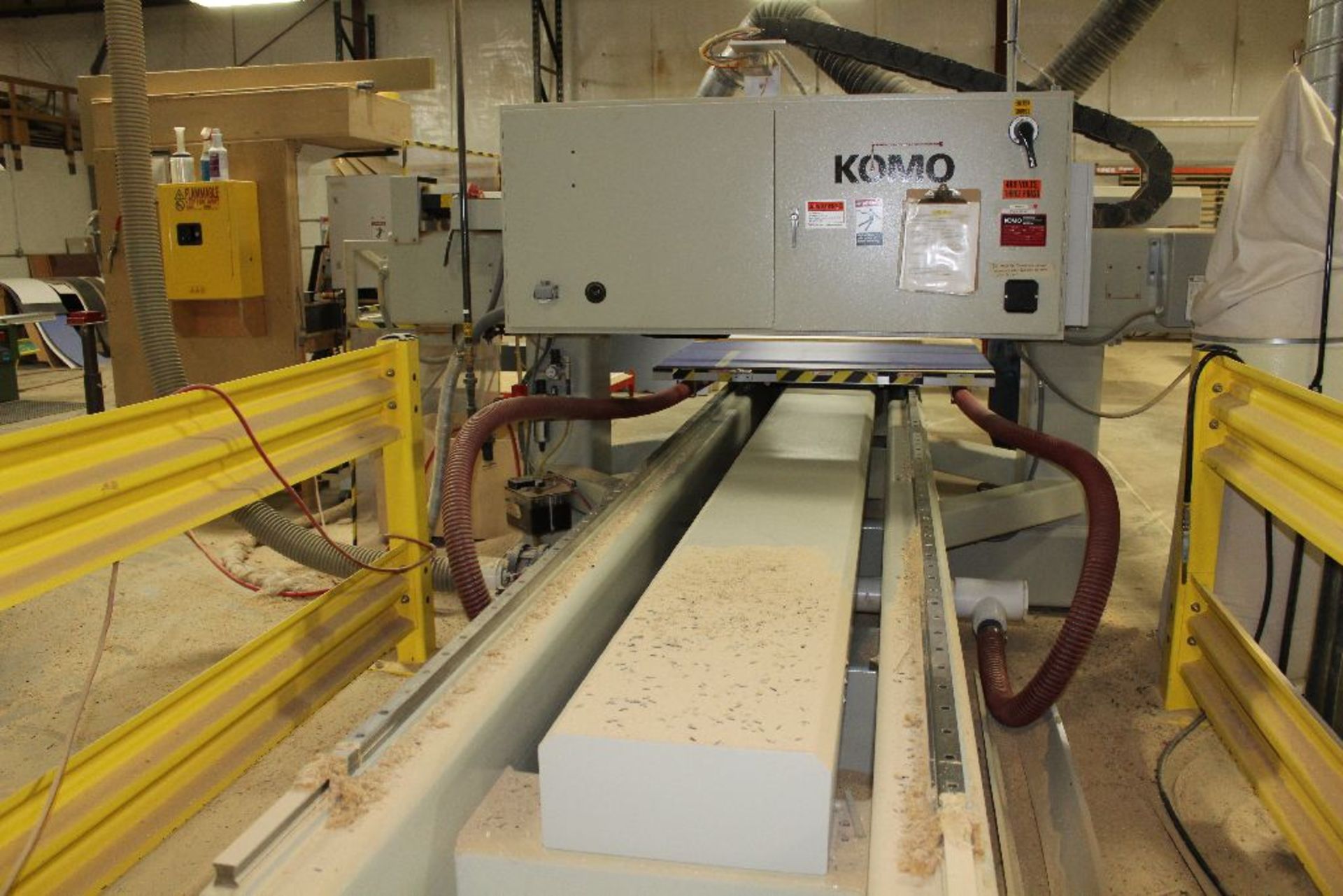 2006 Komo CNC router, model VR512, sn 57103-06, hrs. on CNC router 4,857, 5'x 12' table, 9 - Image 4 of 30