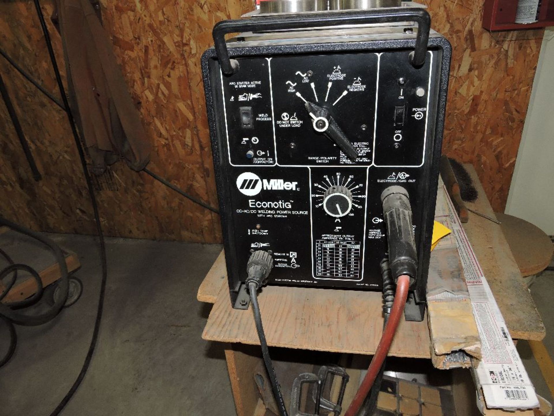 Miller Econotig AC/DC power source welder, sn KE709651. - Image 2 of 2