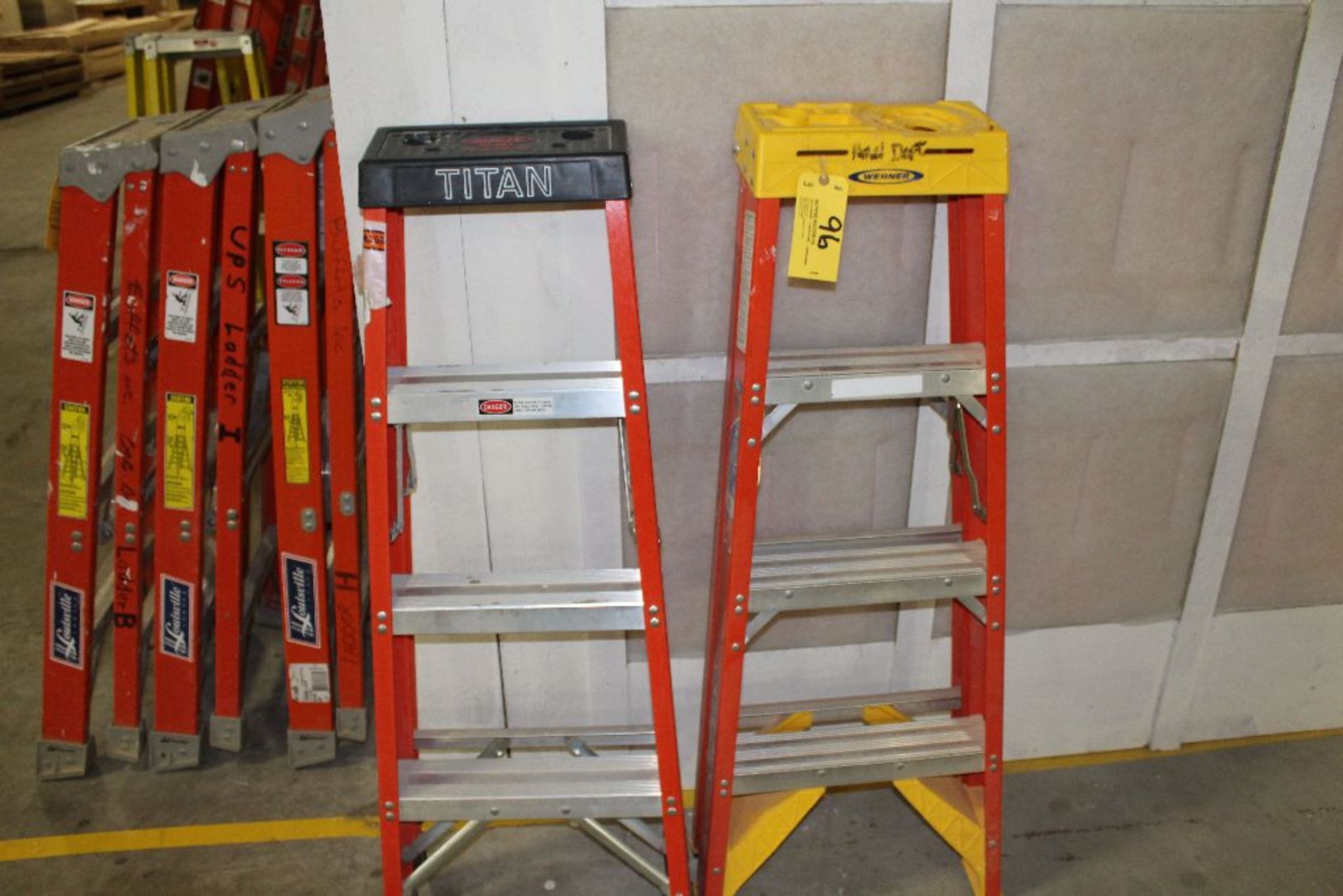 Titan & Werner 4'fiberglass ladder.