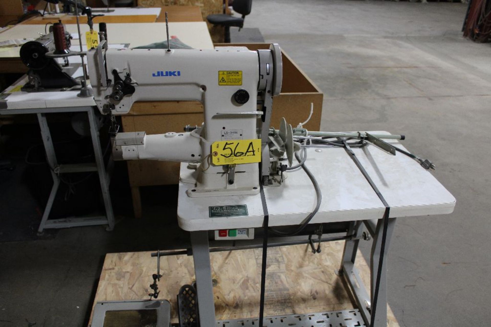 Juki sewing machine, model L5-34IN, sn LS0BC06561.