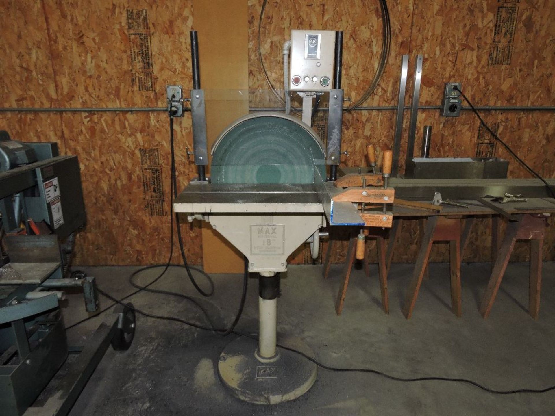 Max 18" disk sander, 1 1/2 hp.