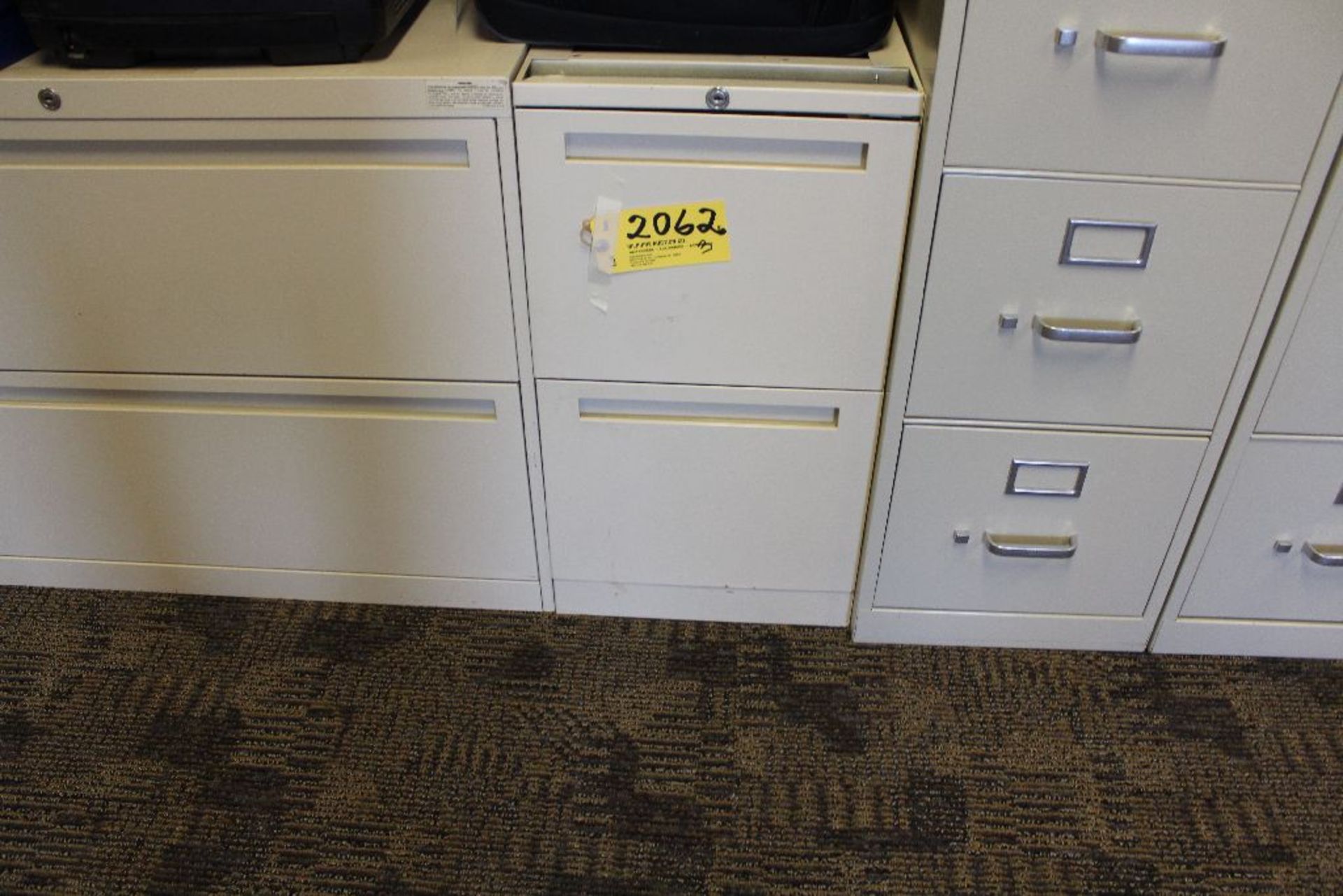 2 drawer file cabinets.