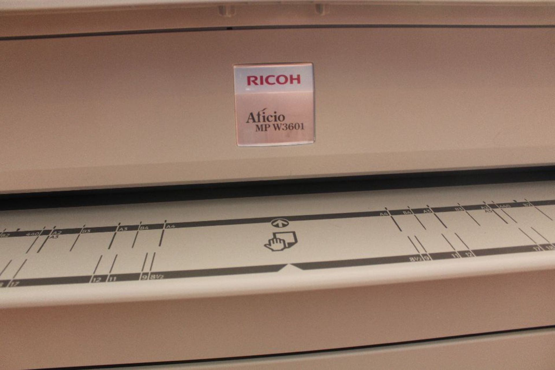 Ricoh MP W3601 plotter plus 2 rolls paper, toner cartridge. - Image 2 of 4