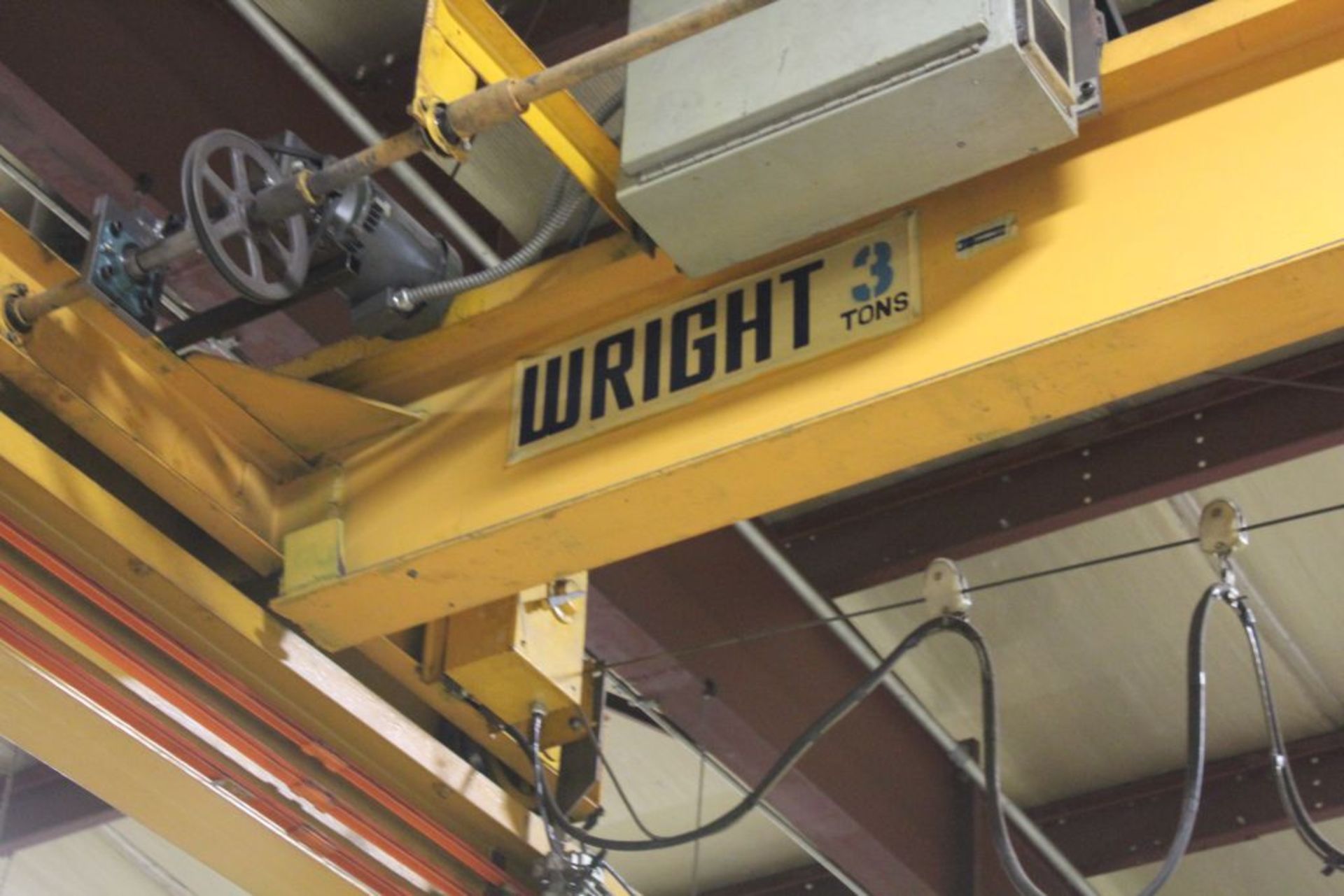 Wright bridge crane, 3 T., 75' x 23' x 13', electric travel bridge CM lodstar 3 T. hoist. - Image 5 of 10