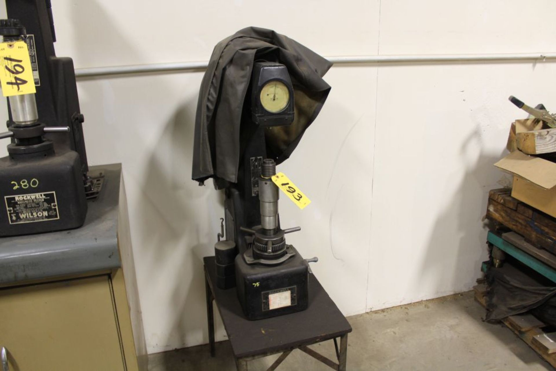 Rockwell hardness tester, model 4JR, sn 4JR745.