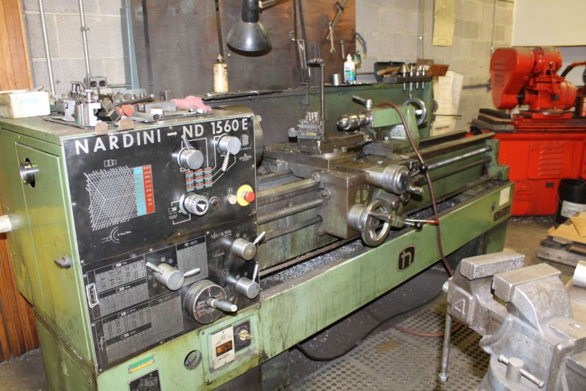 Nardini Lathe model 1560E, 18" swing, 23" gap. (176)