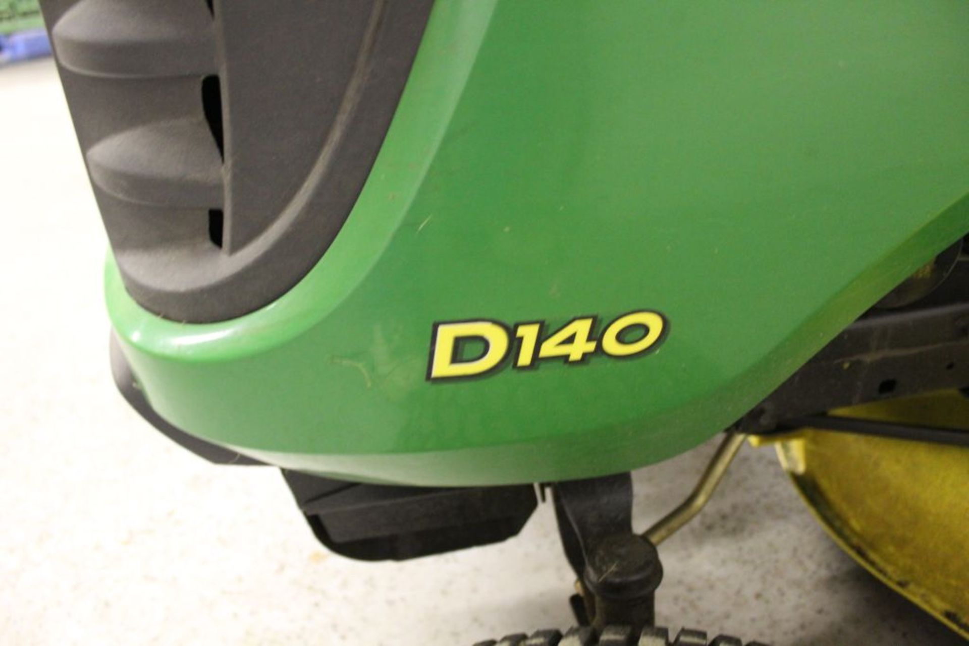 John Deere D140 mower, 48" cut, 22 hp., hrs. on meter 148. - Image 3 of 4