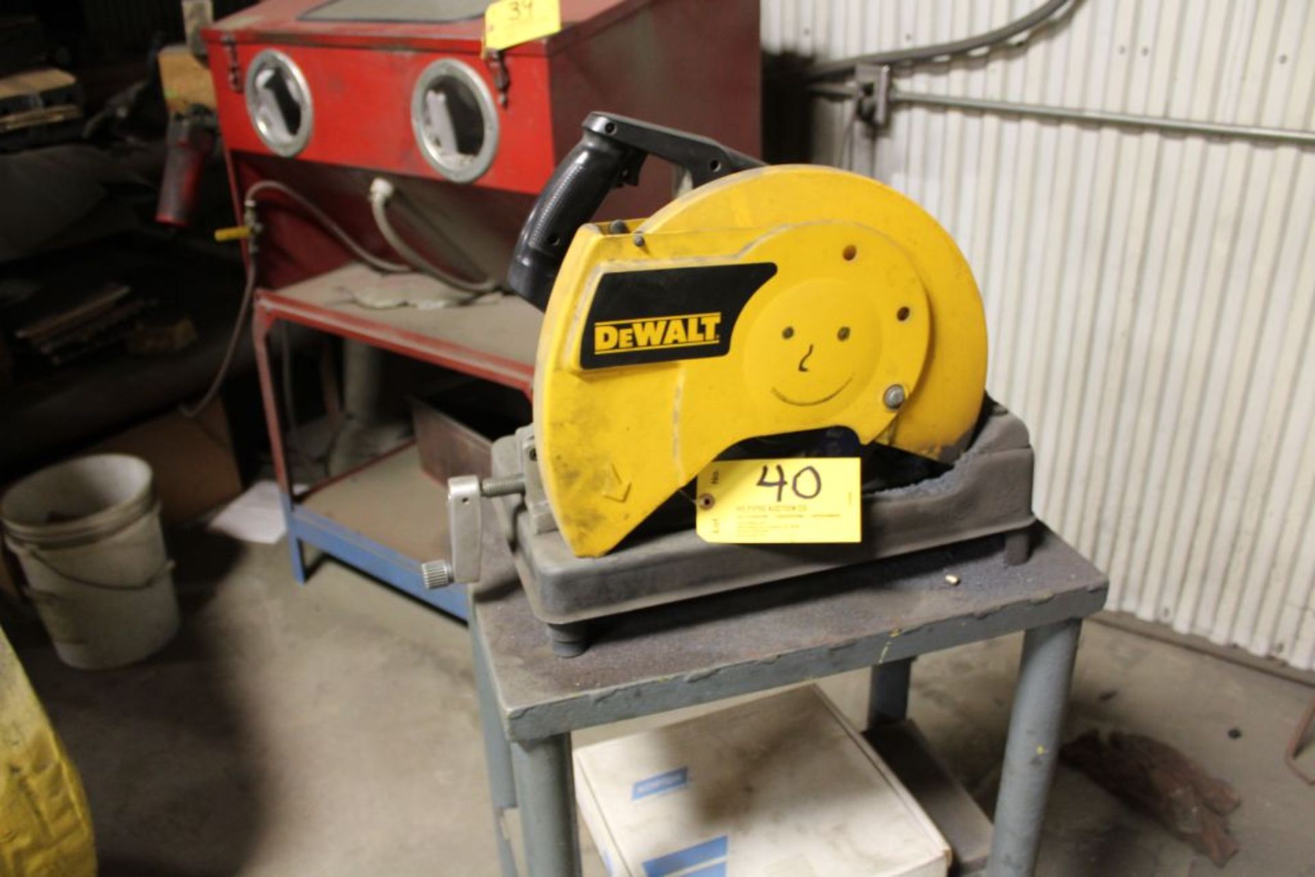 DeWalt DW870 chop saw, 14", w/stand.