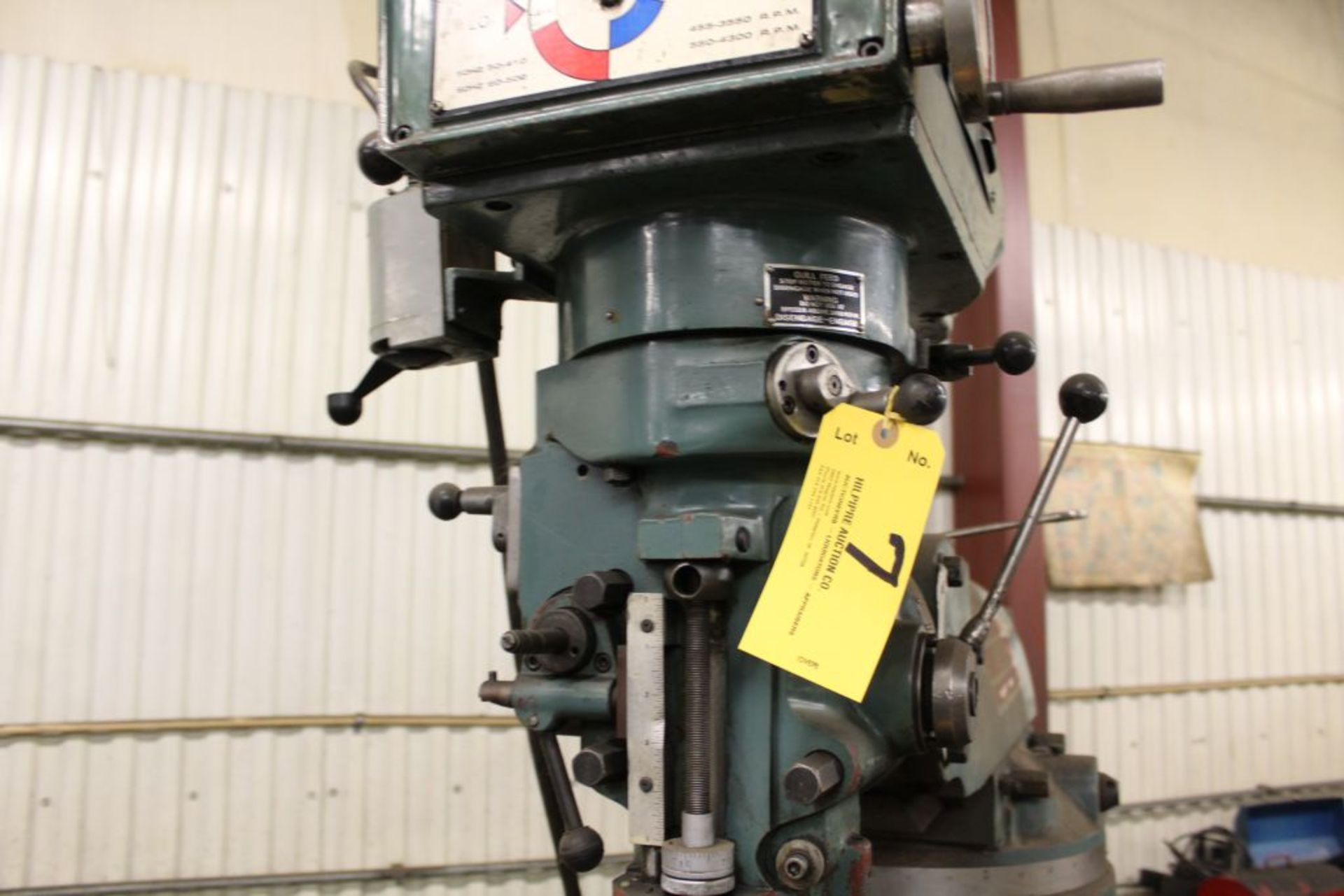Amstar vertical mill model BPV3942, parts machine. - Image 2 of 2