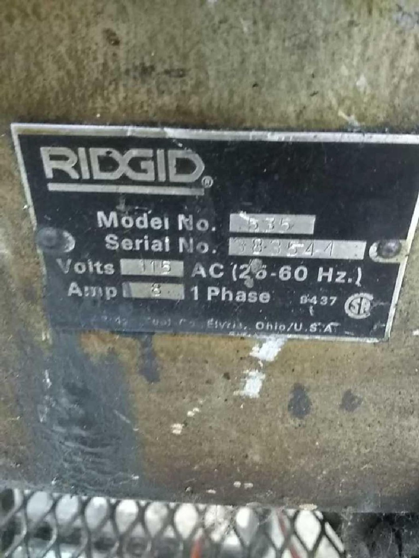 Ridgid Model 535 Pipe Threader - Image 3 of 16