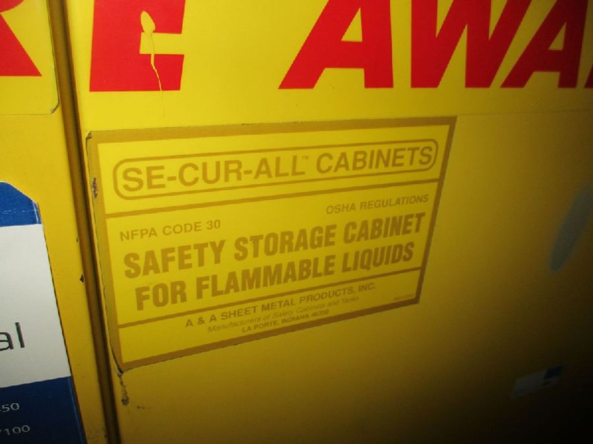 Securall Flammable Liquid Safety Storage Cabinet - Image 2 of 3