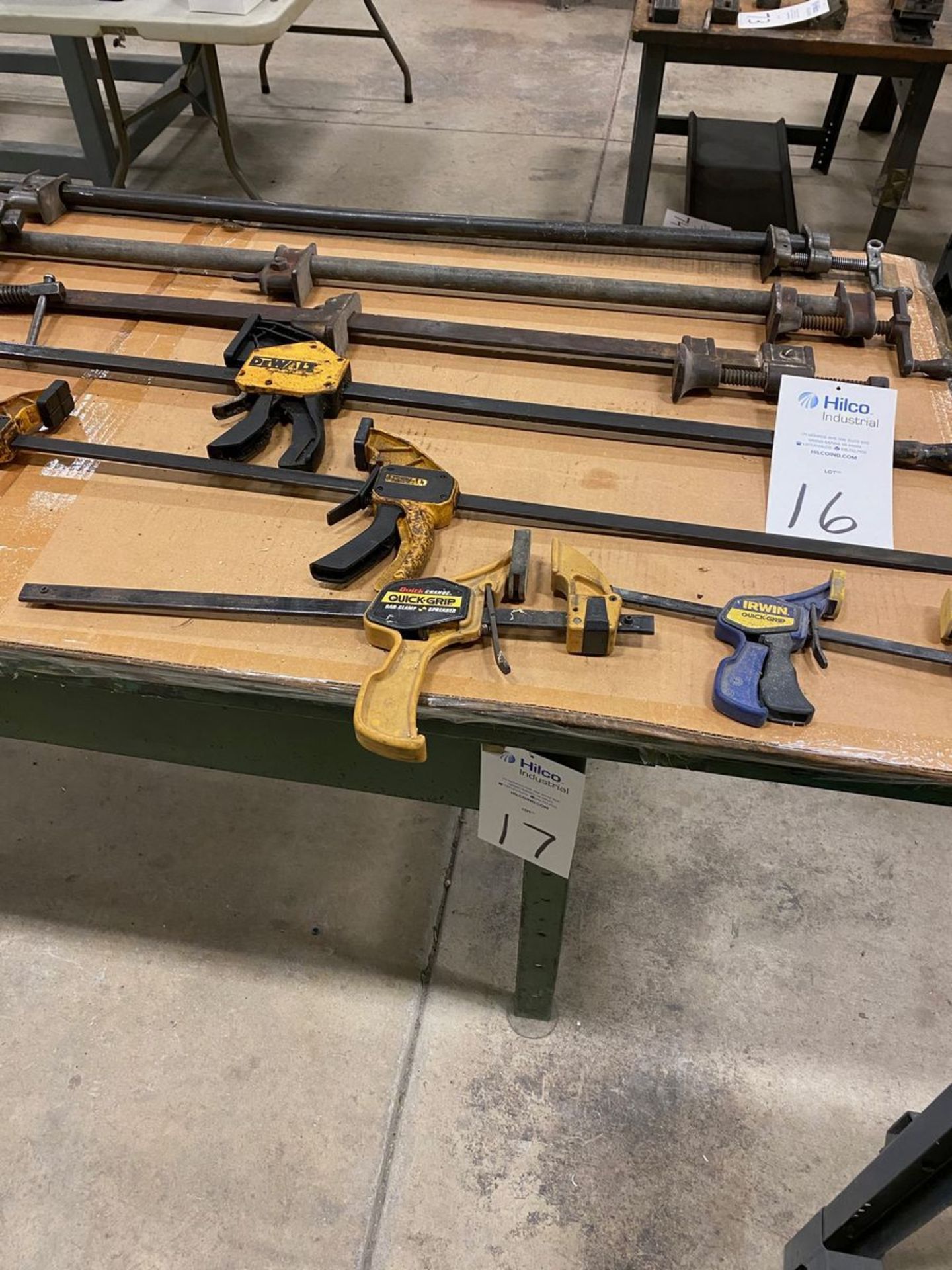 Lot of Various Size Adjustable Clamps & C Clamps