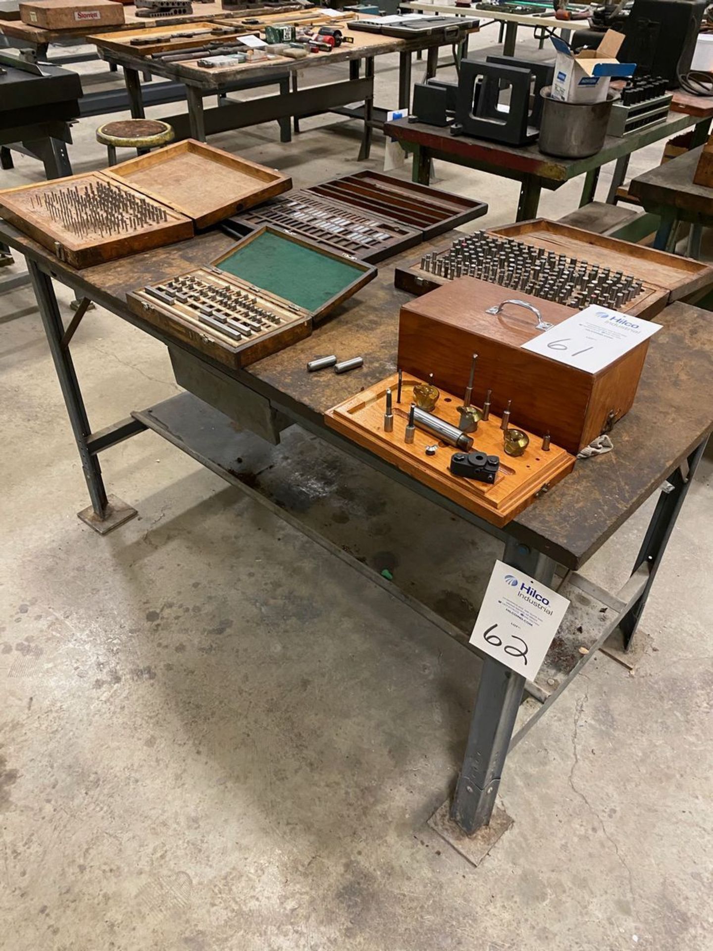 Wood Top Metal Work Bench - Image 2 of 2