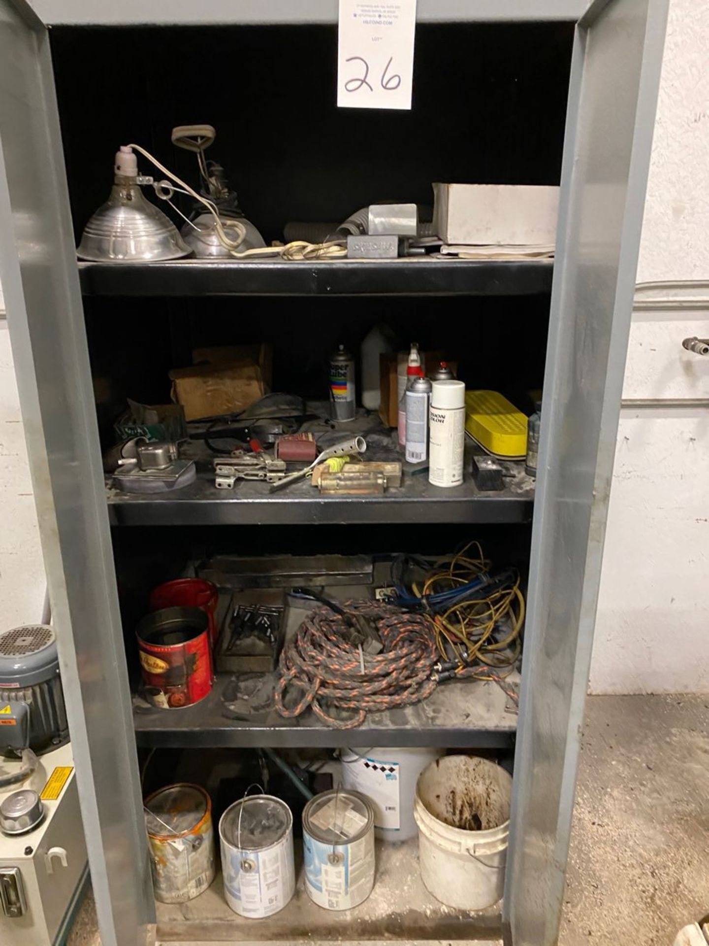 2 Door Metal Cabinet And Contents - Image 3 of 4