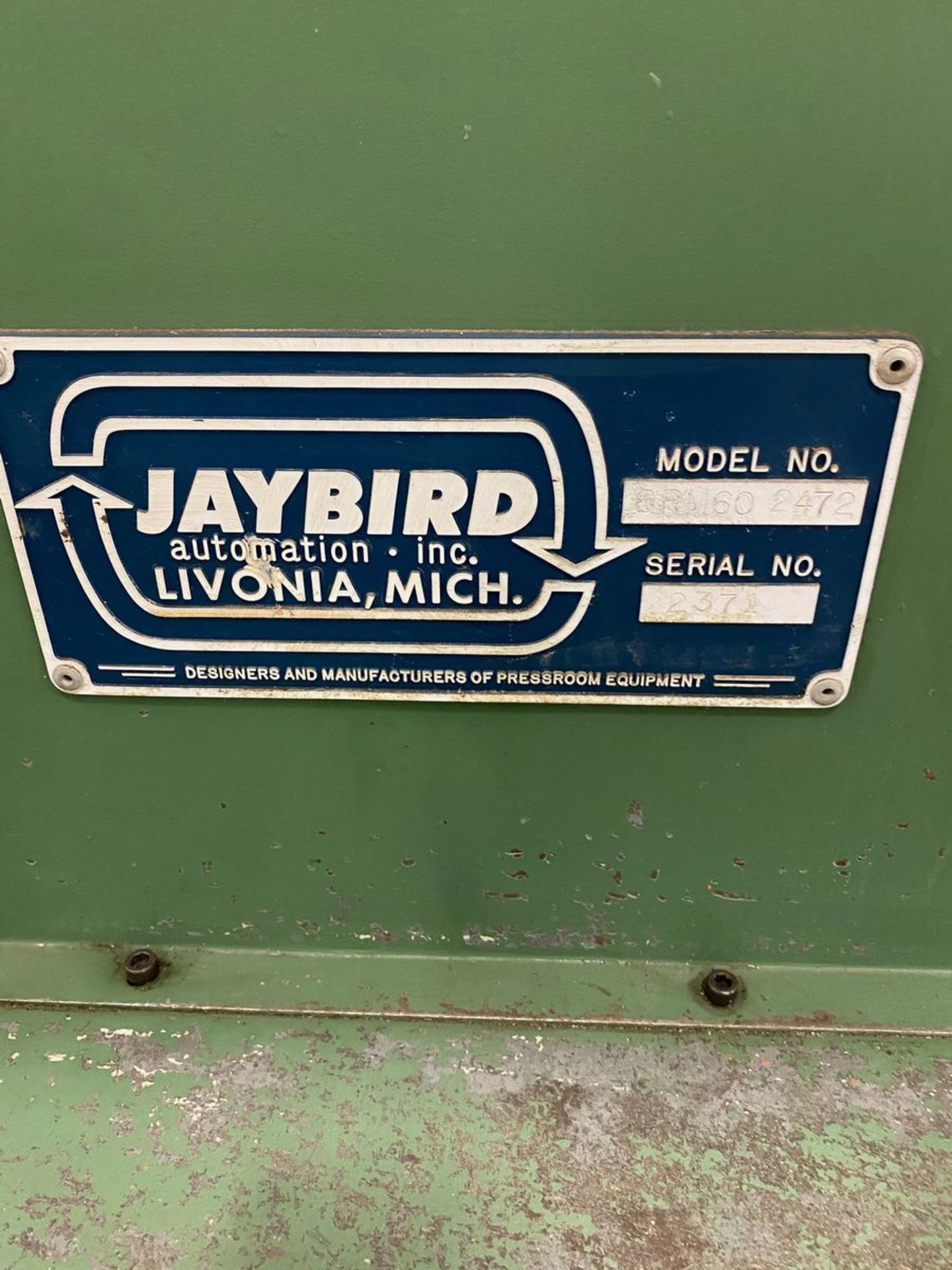 Jaybird Model CR 60 2472 6,000 Lb Capacity Coil Reel - Image 3 of 6