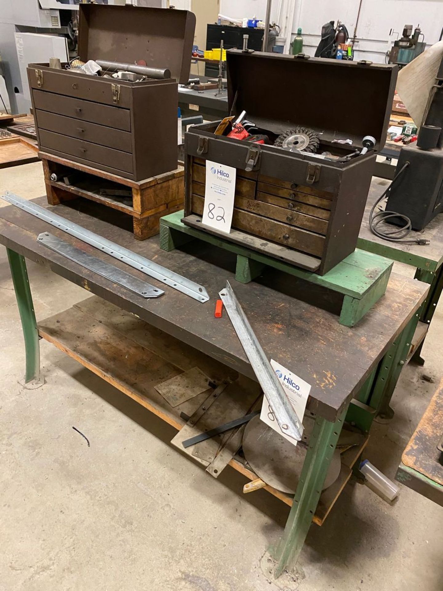 Wood Top Metal Work Bench