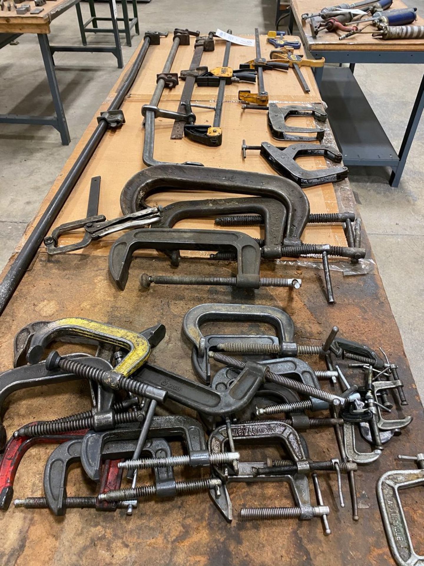 Lot of Various Size Adjustable Clamps & C Clamps - Image 3 of 6