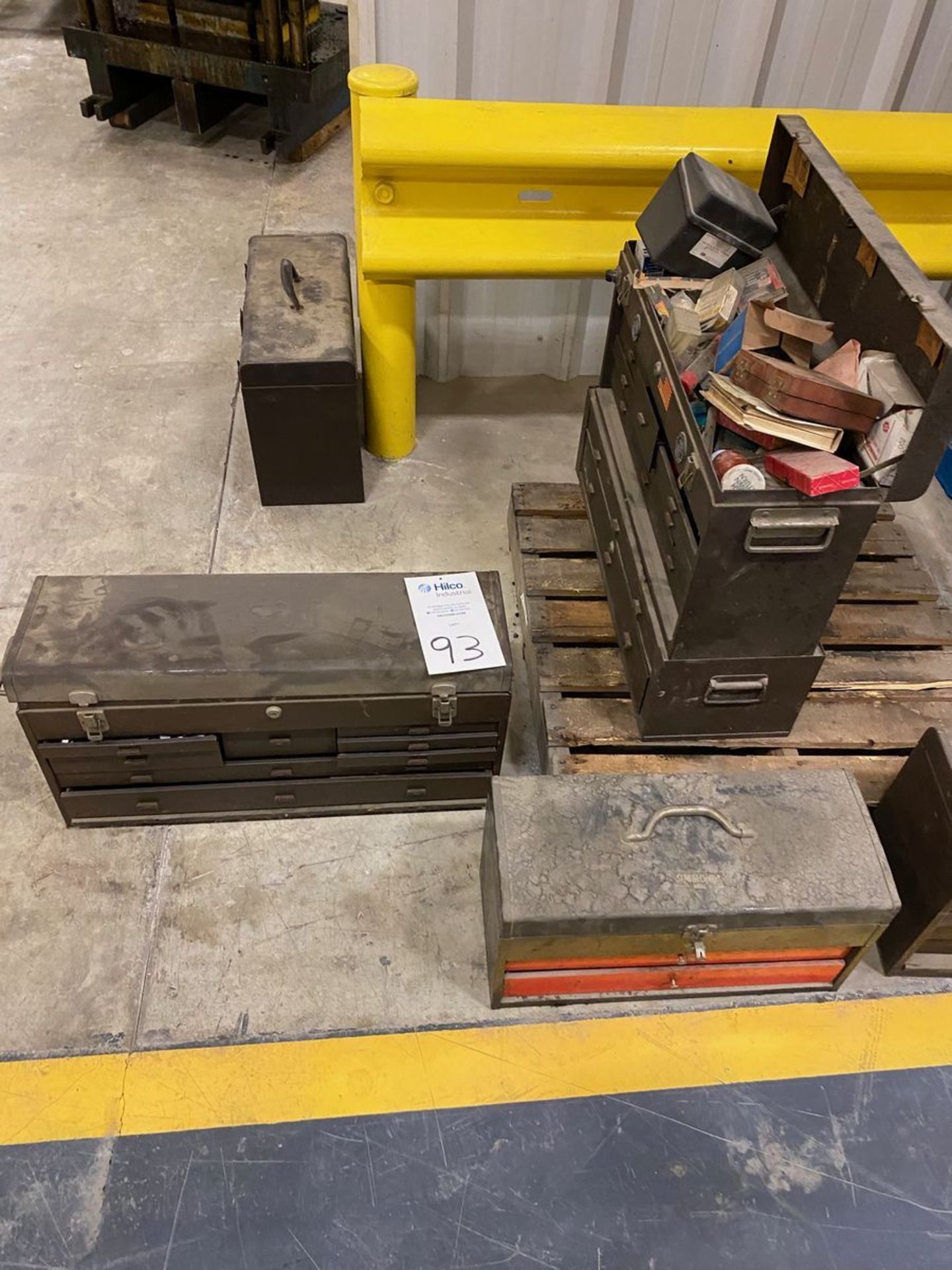 Lot of (5) Kennedy And Craftsman Metal Tool Boxes