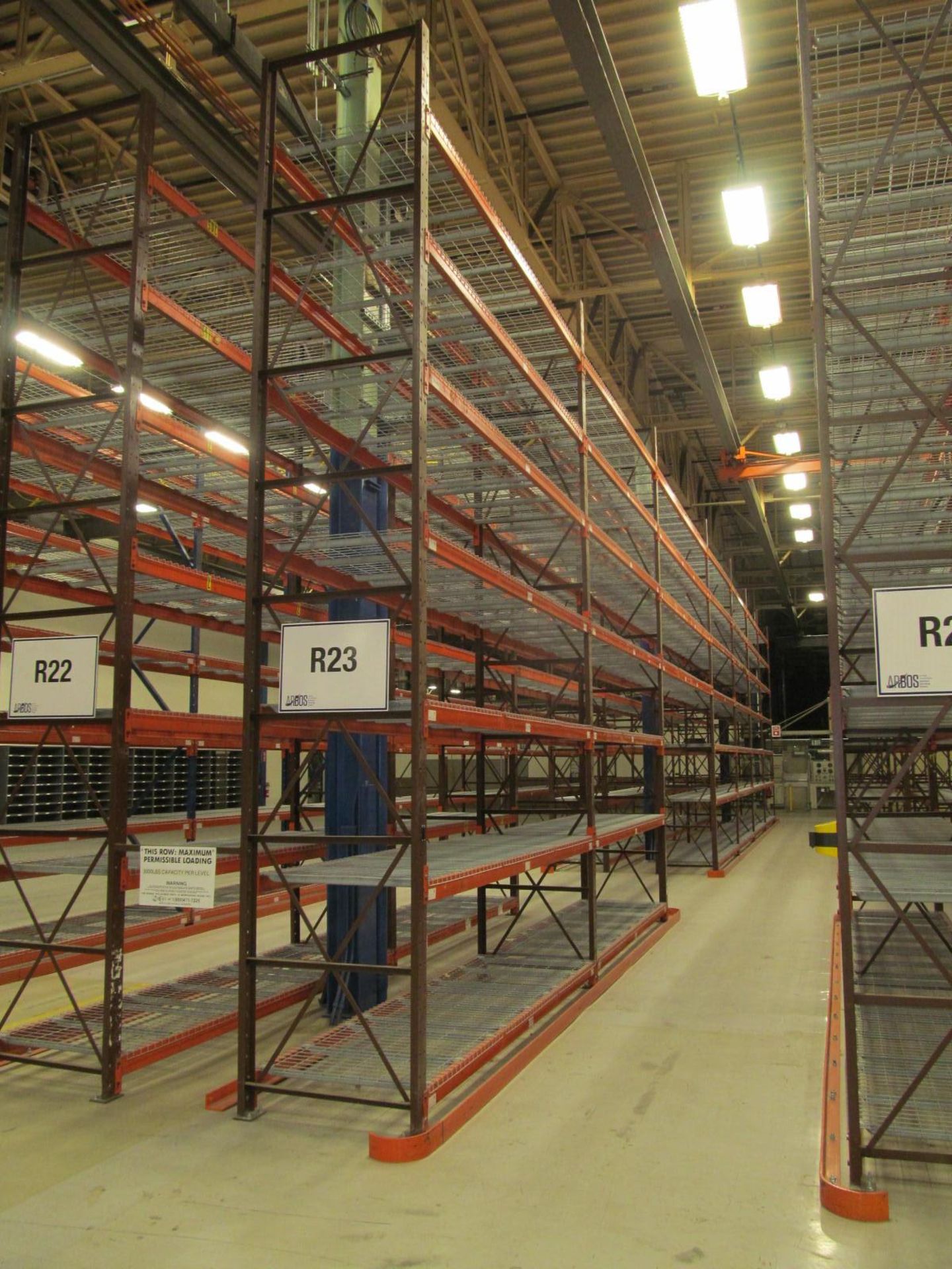 Sections 38" x 21' Pallet Rackings