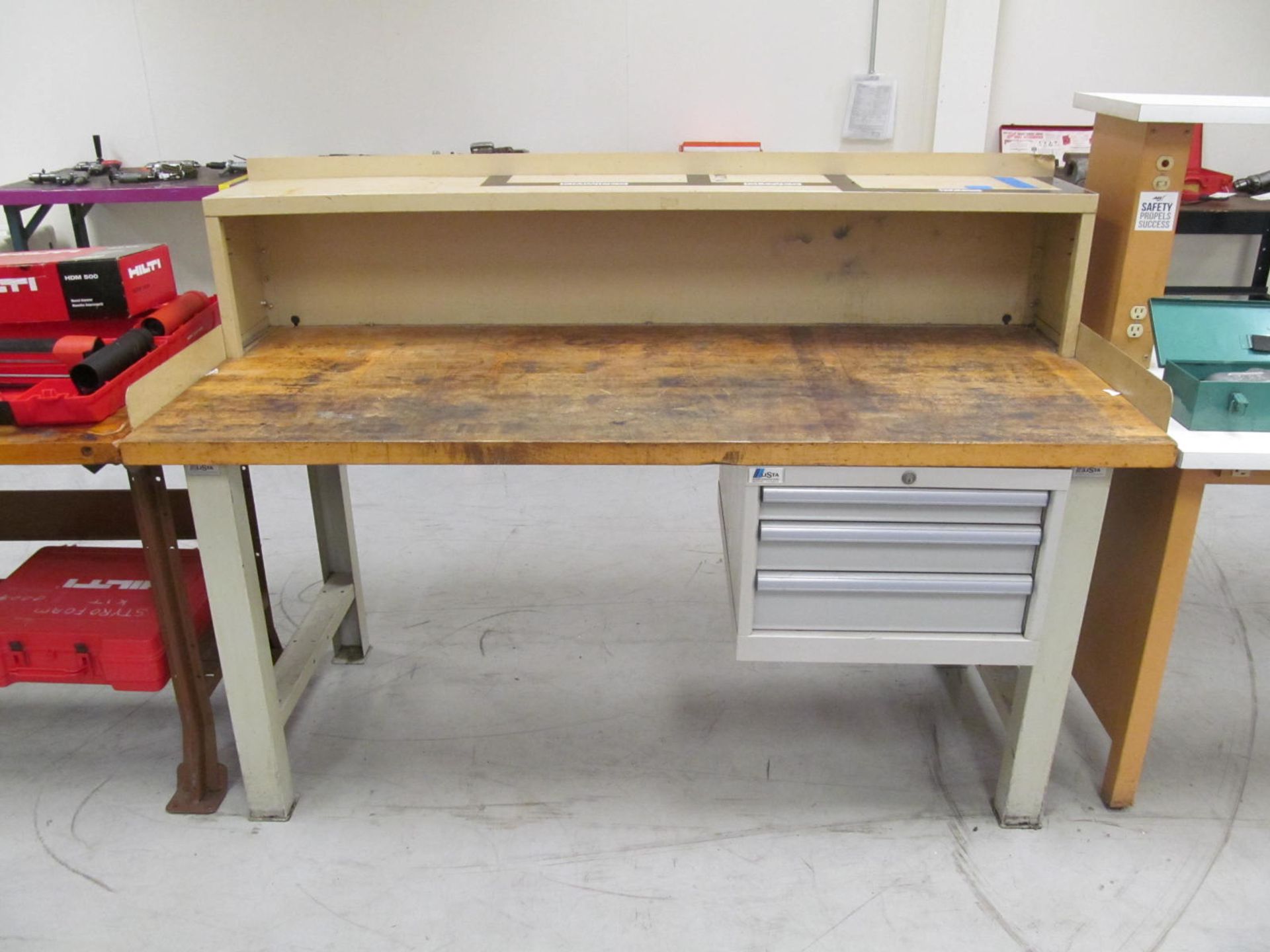 Lista 30" x 72" Wood Top Work Bench