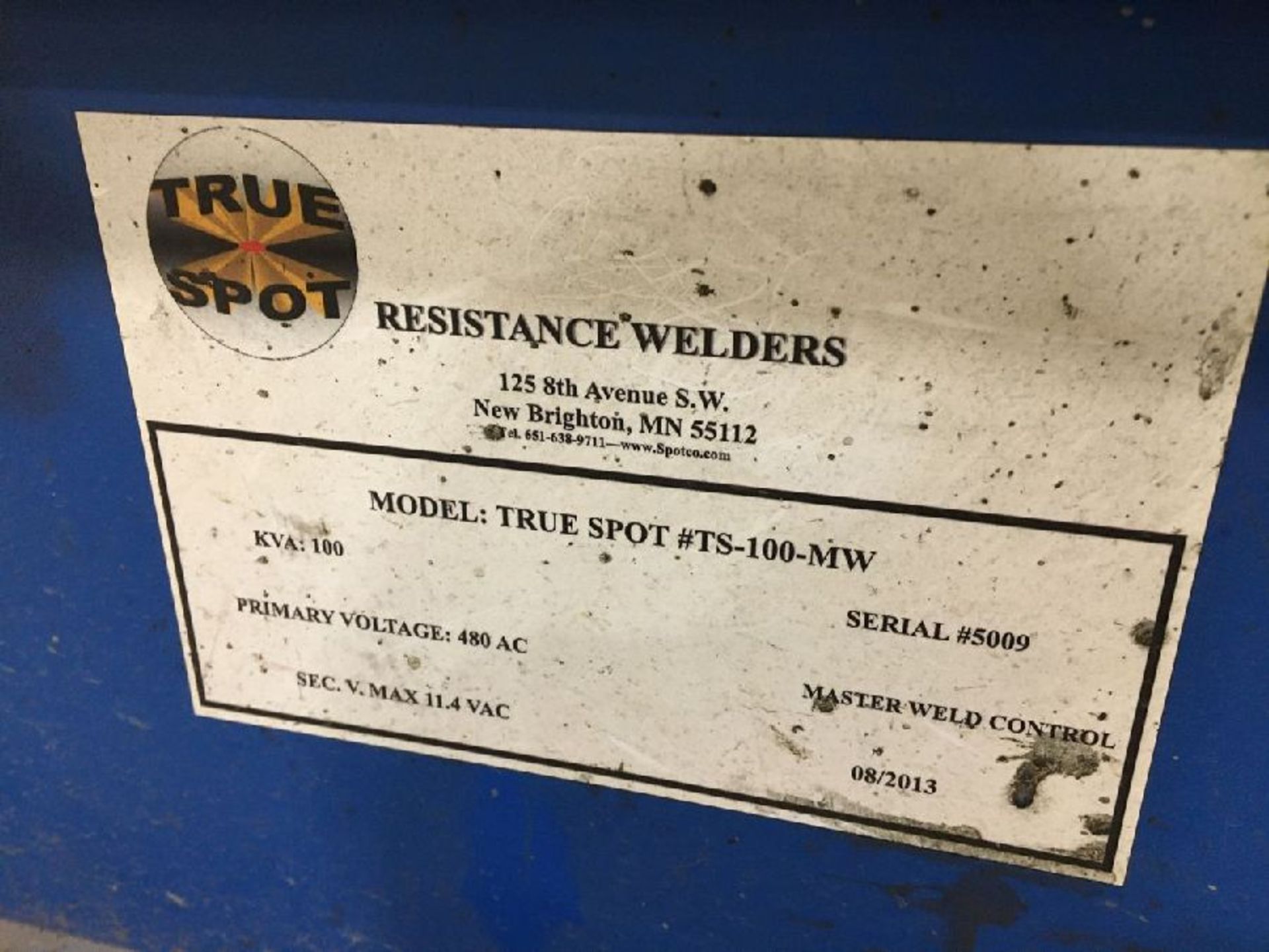 True Model TS-100-MW 100 KVA Resistance Welder - Image 3 of 6