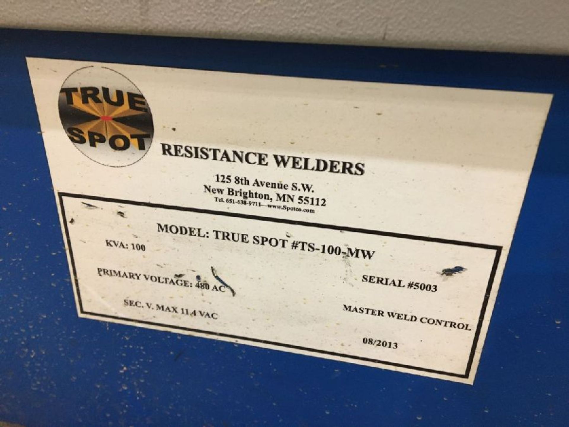 True Model TS-100-MW 100 KVA Resistance Welder - Image 5 of 8